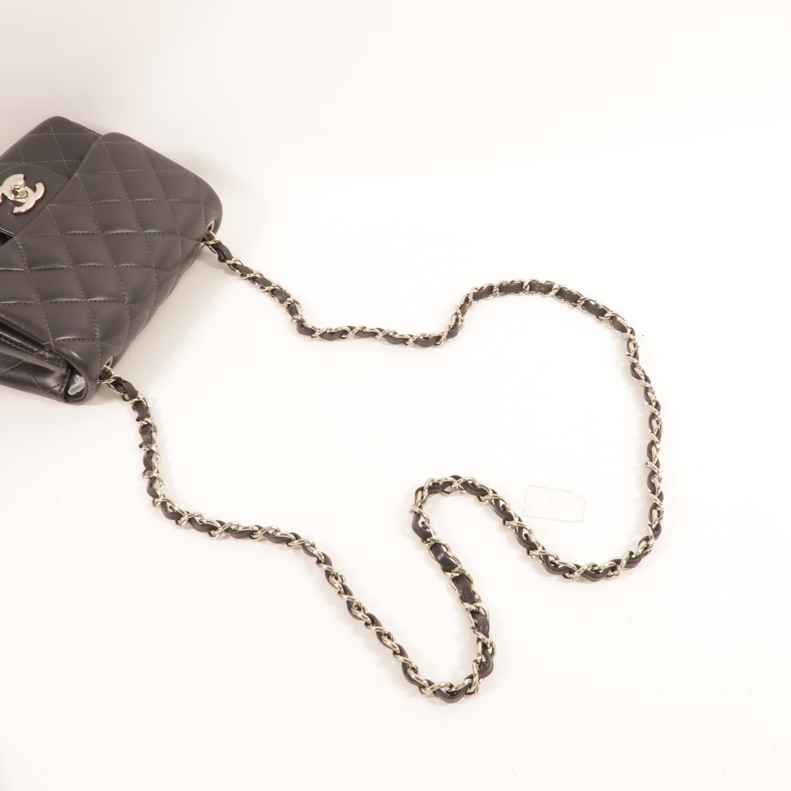 CHANEL 羊皮皮革Mini Classic 17鏈帶肩背袋