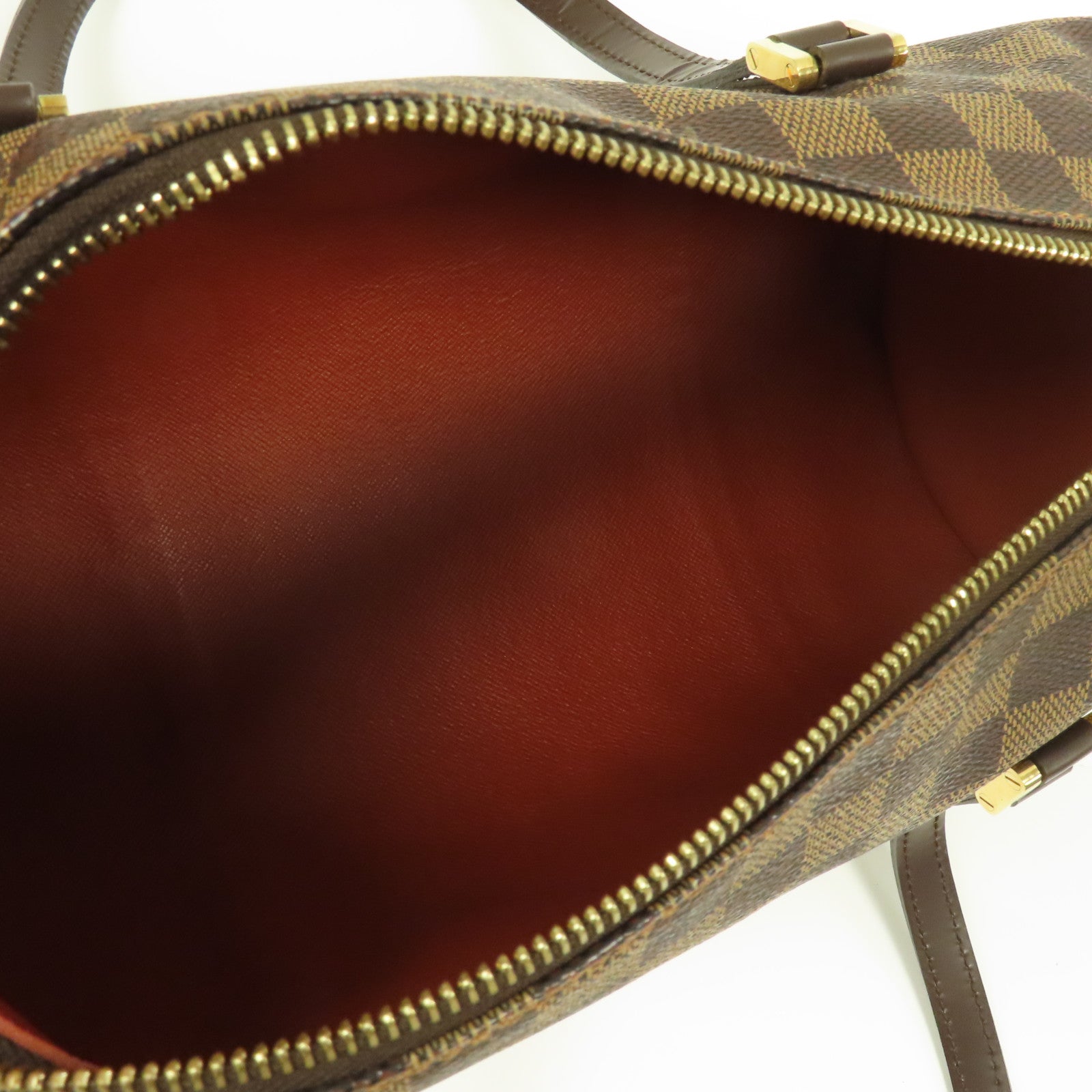 LOUIS VUITTON Damier Papillon GM金扣肩背袋啡色