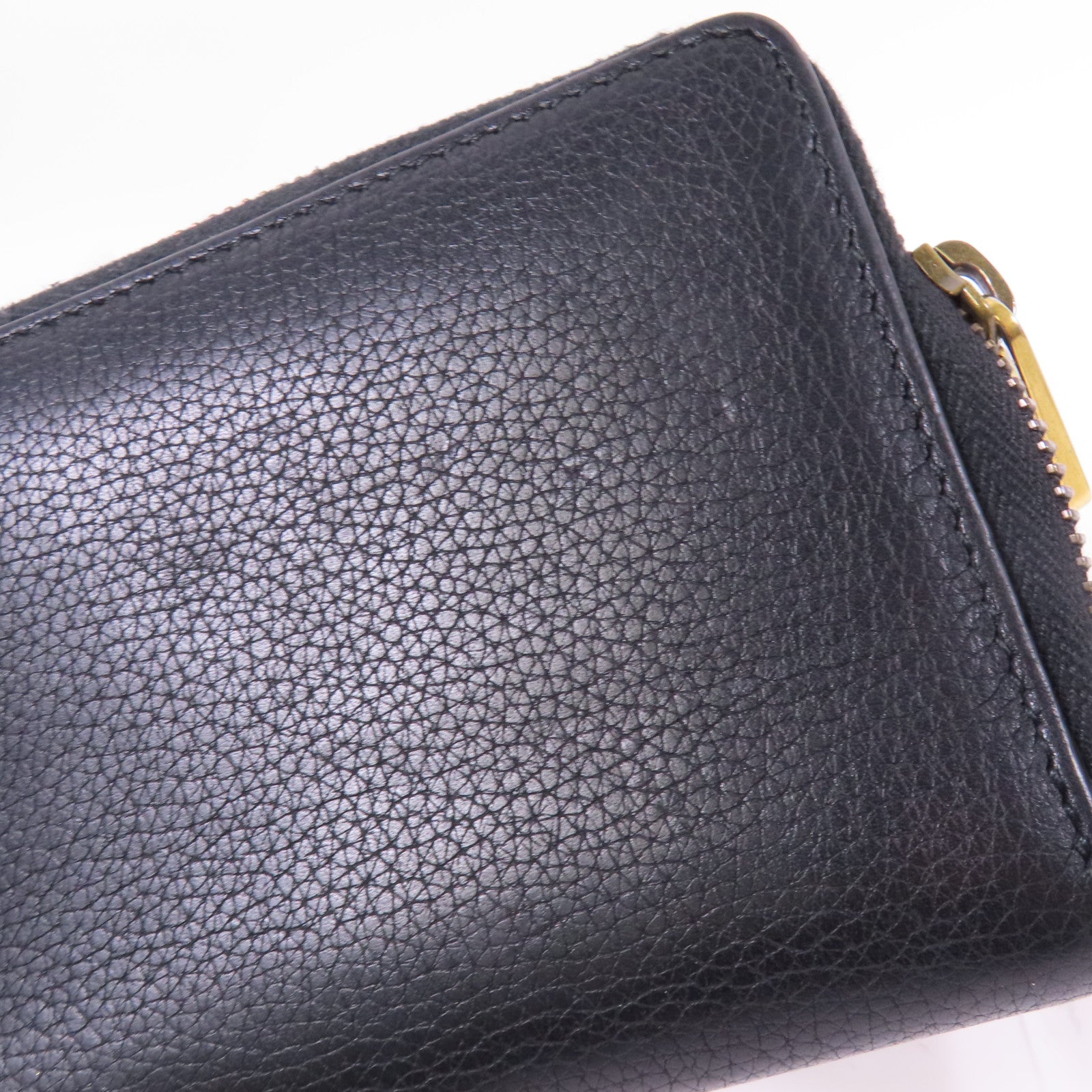GUCCI 牛皮皮革Zipper Long Round Wallet金扣長錢包