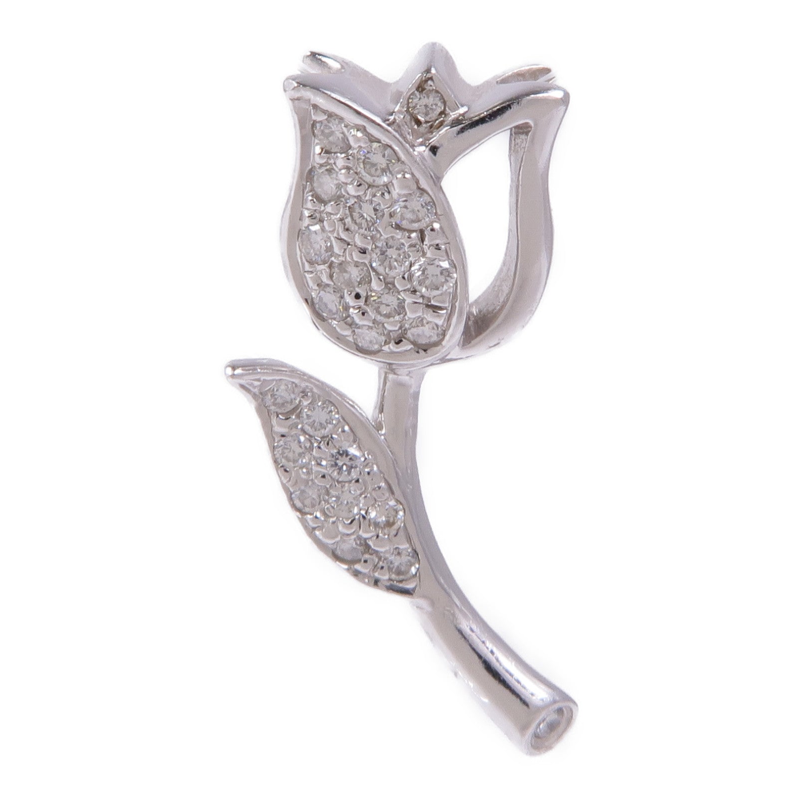 JEWELRY 18K白金Diamond Pendant Top鑽石吊墜