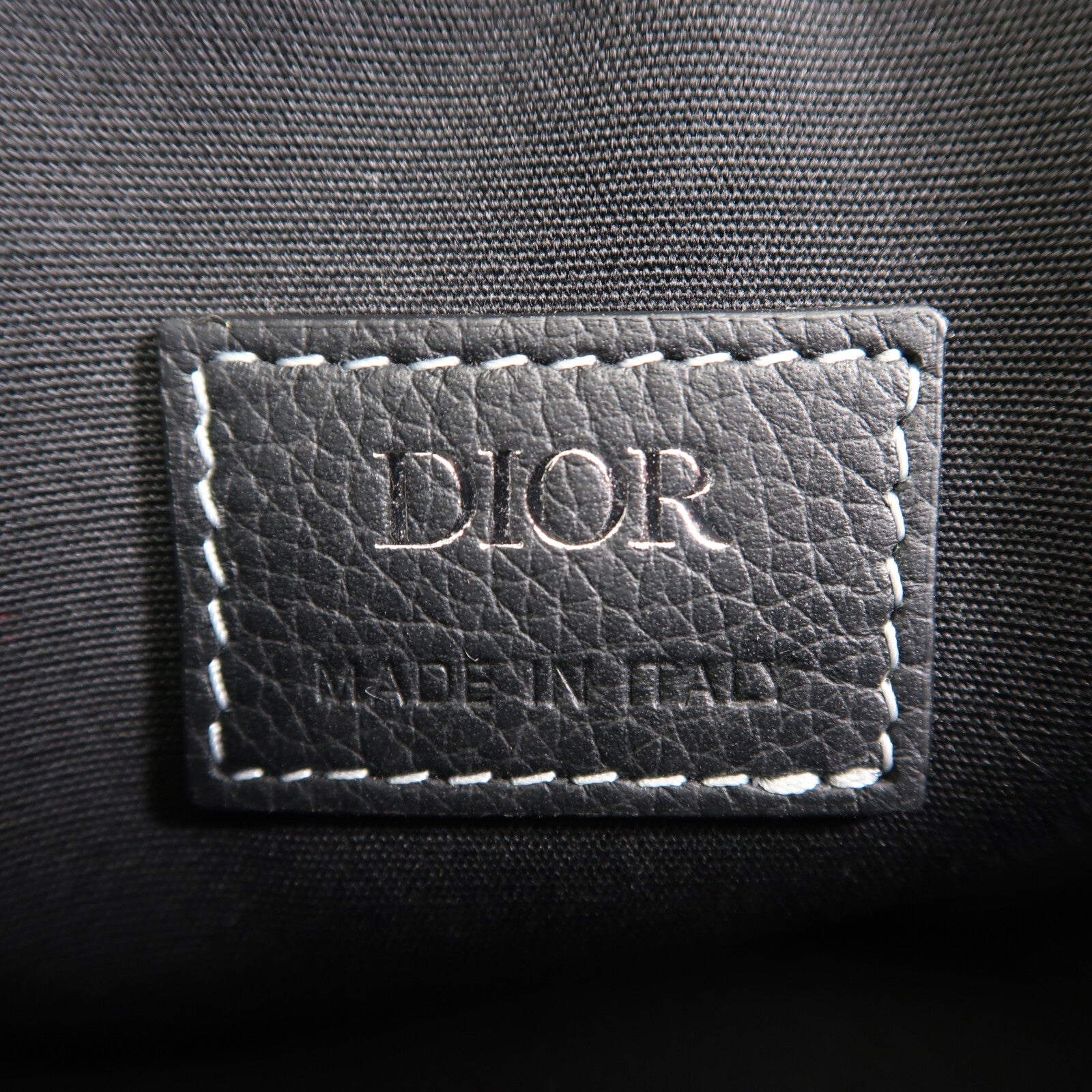 Dior 牛皮皮革Saddle銀扣肩背袋