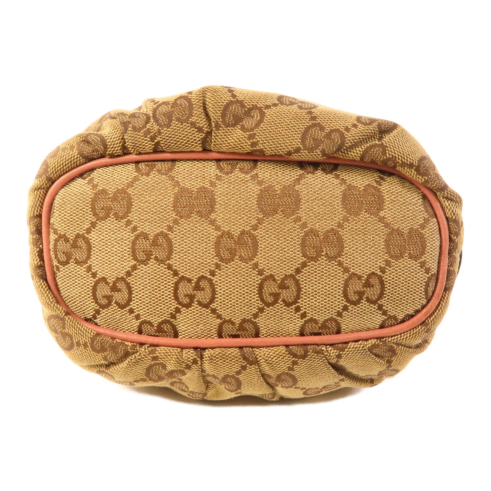 GUCCI 塗層帆布Pouch金扣化妝袋
