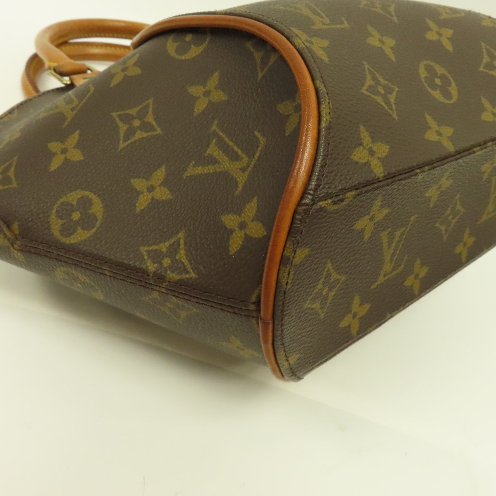 LOUIS VUITTON Monogram Ellipse PM金扣手挽袋啡色