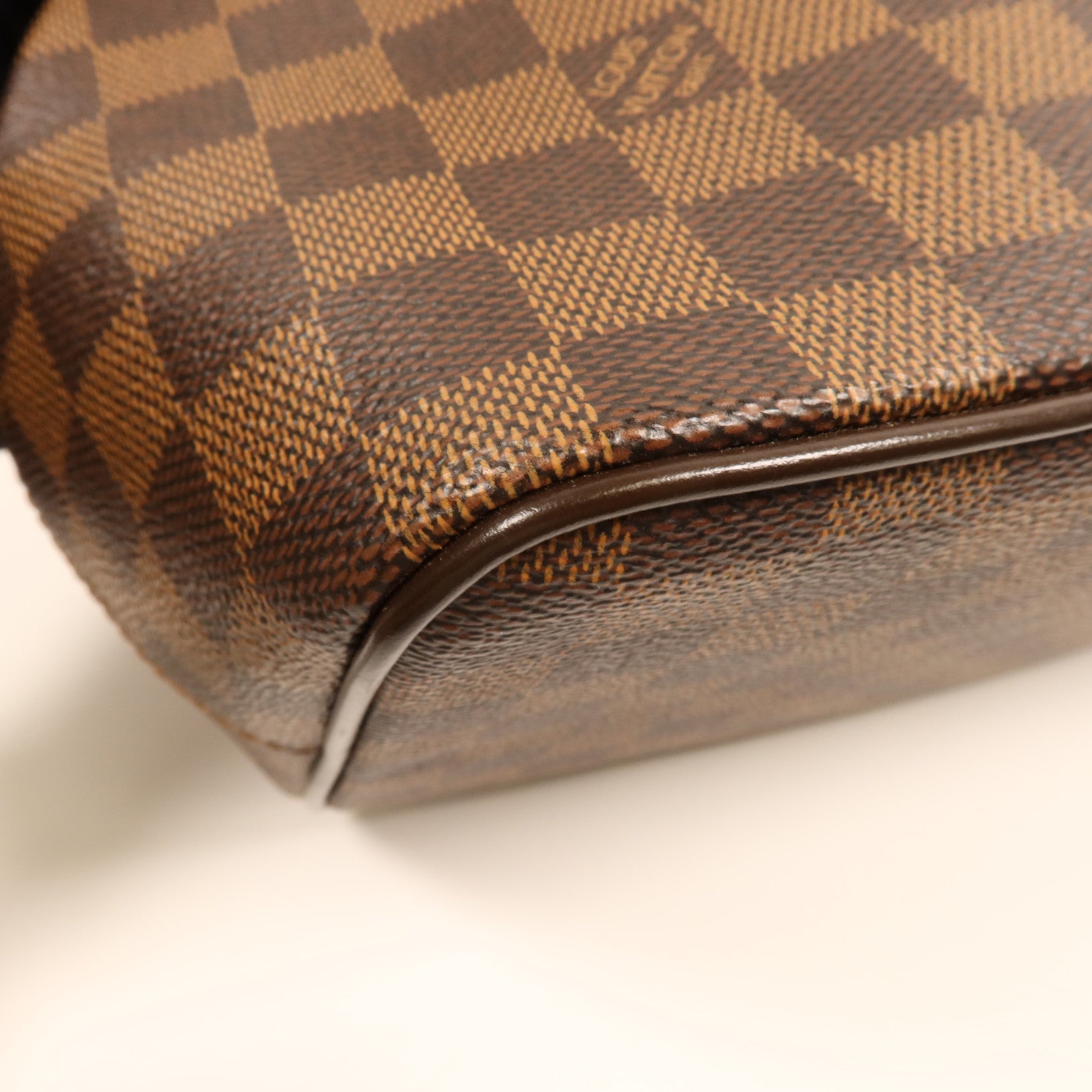 LOUIS VUITTON Damier Bergamo PM金扣手挽肩背兩用袋