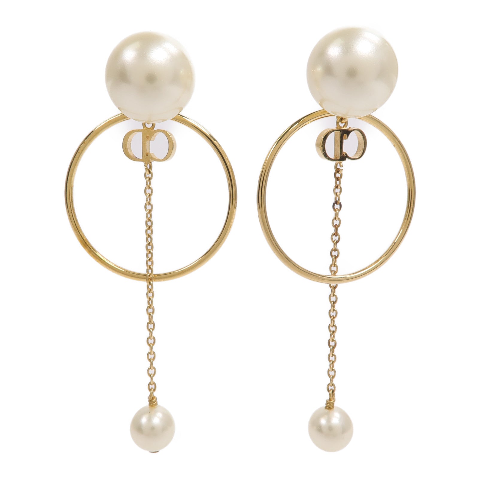 Dior 金屬/樹脂Tribales Earrings耳環
