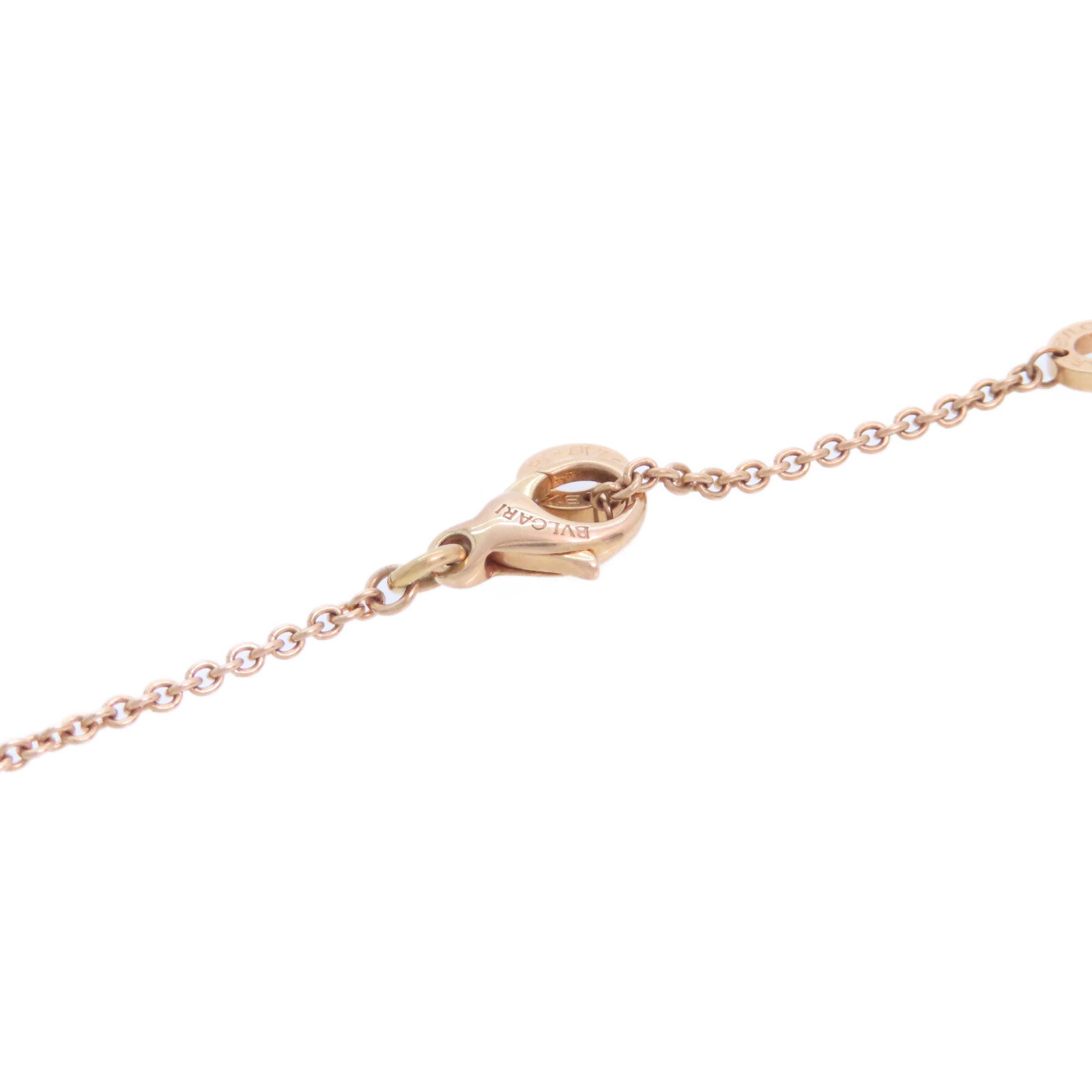 BVLGARI 18K玫瑰金/陶瓷B-zero1 Necklace金扣項鏈