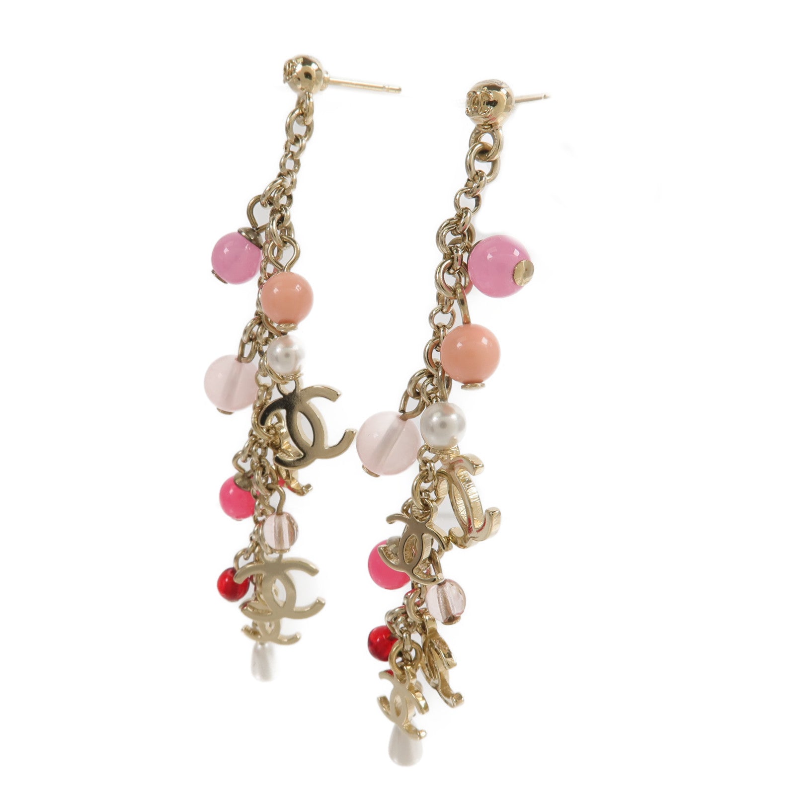 CHANEL 金屬CC Dangle Earrings耳環