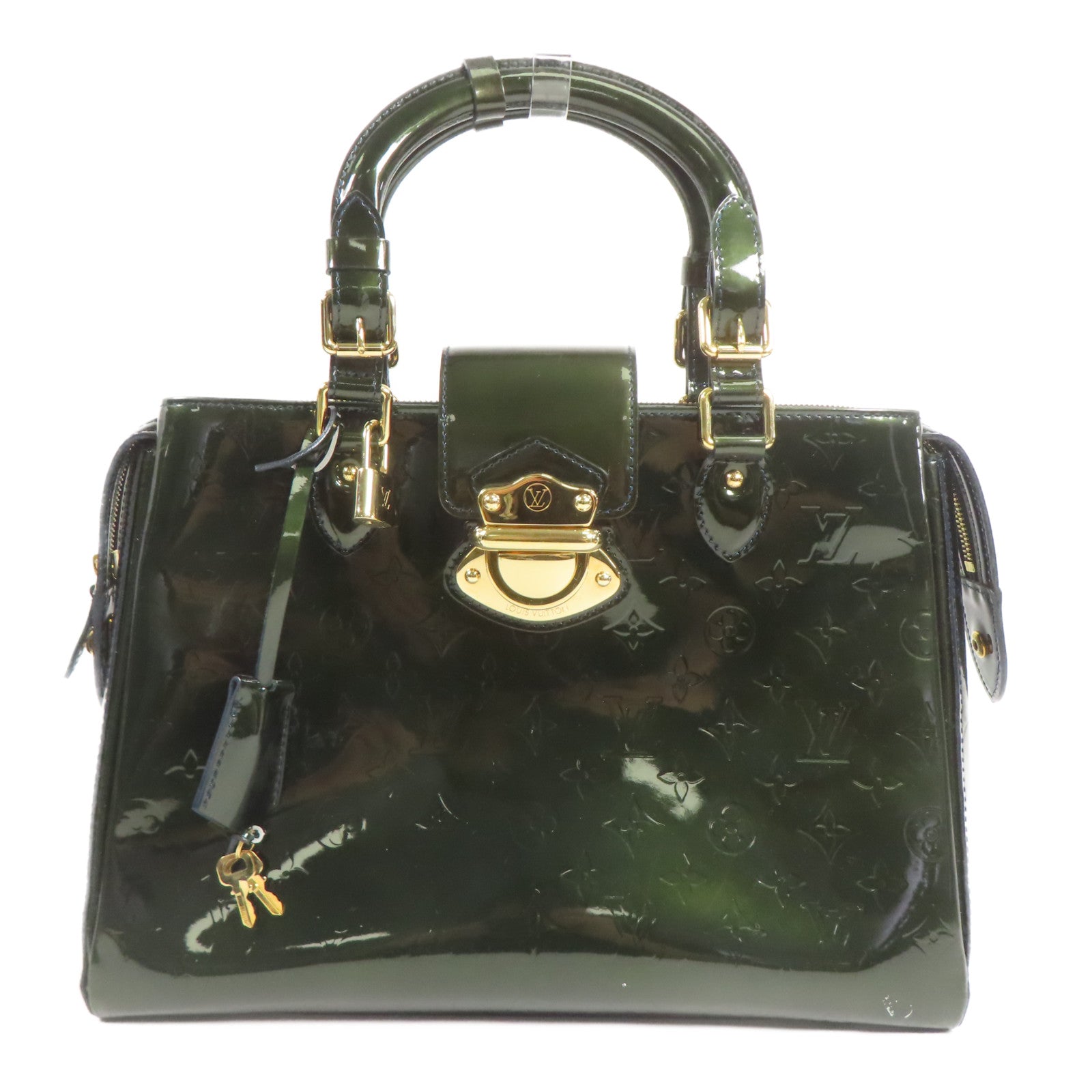 LOUIS VUITTON 【激減優惠】漆皮皮革Melrose Arenue金扣手挽袋