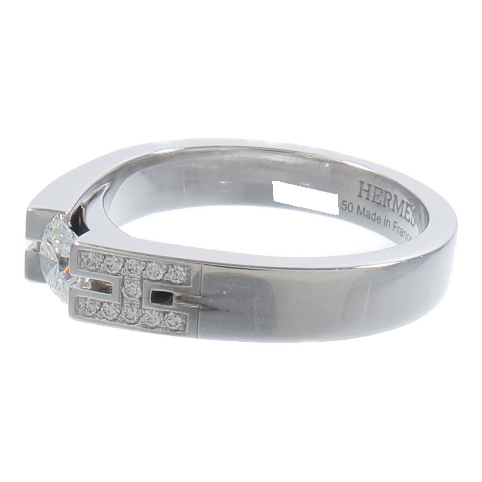 HERMES 18K白金Diamond Ring鑽石戒指