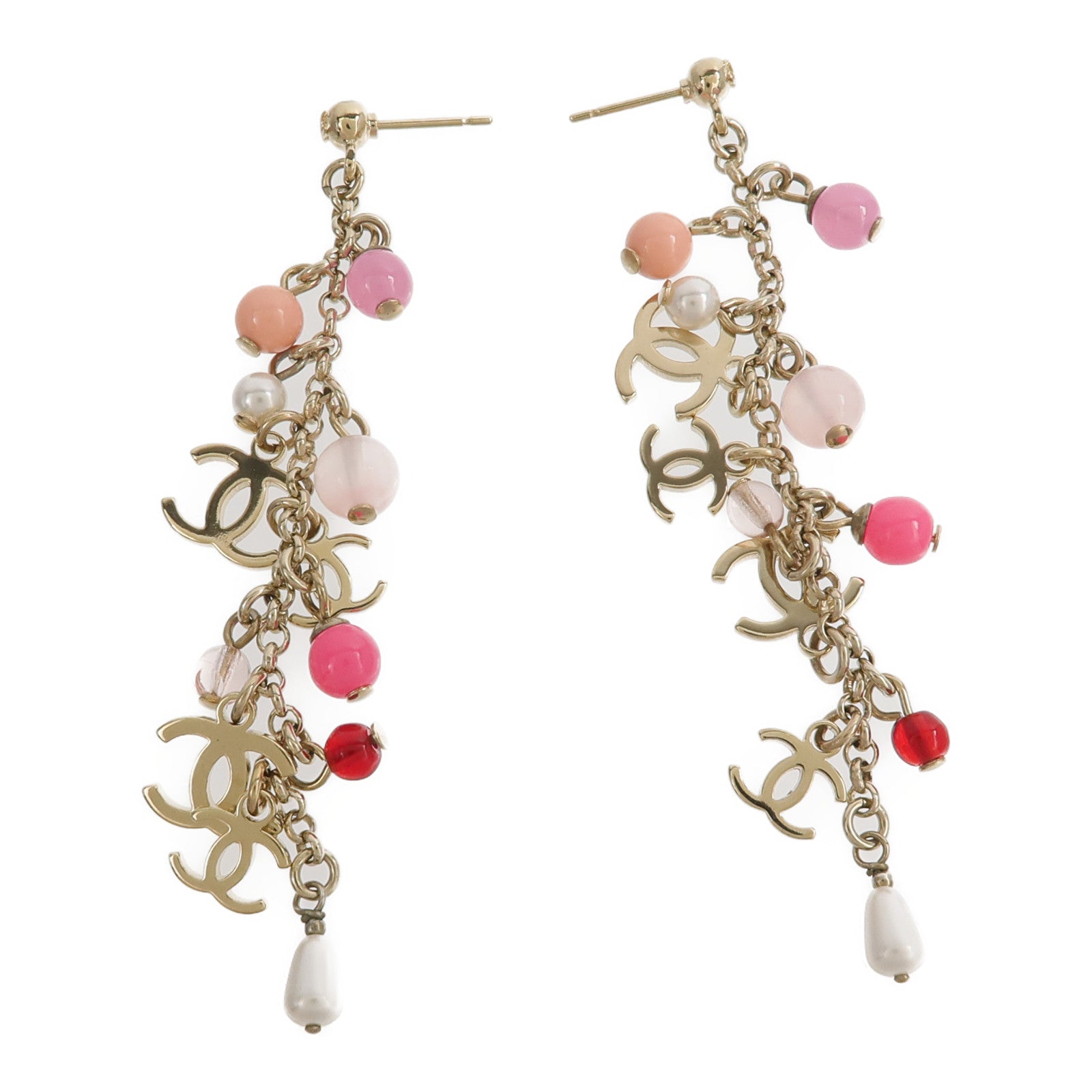 CHANEL 金屬CC Dangle Earrings耳環