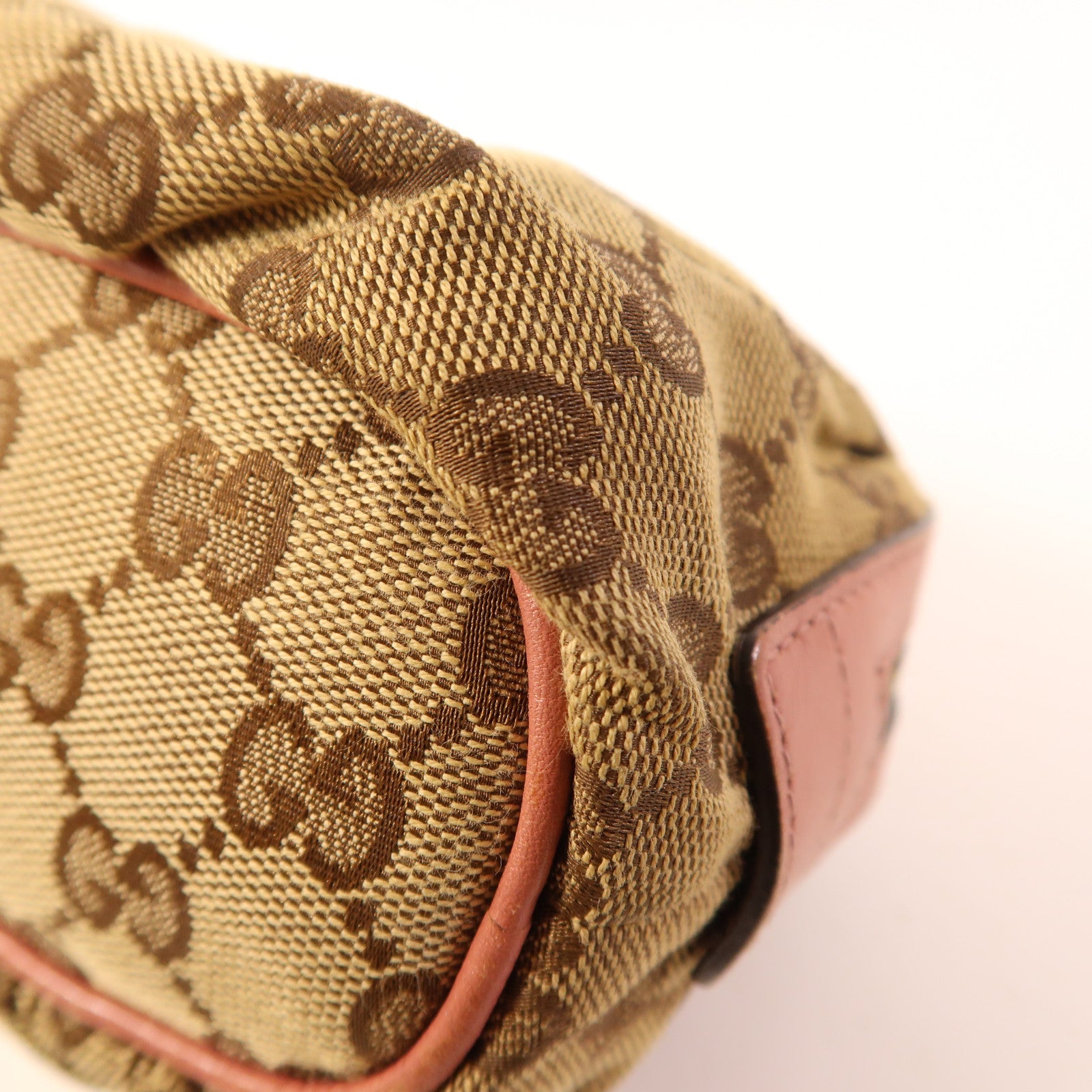 GUCCI 塗層帆布Pouch金扣化妝袋