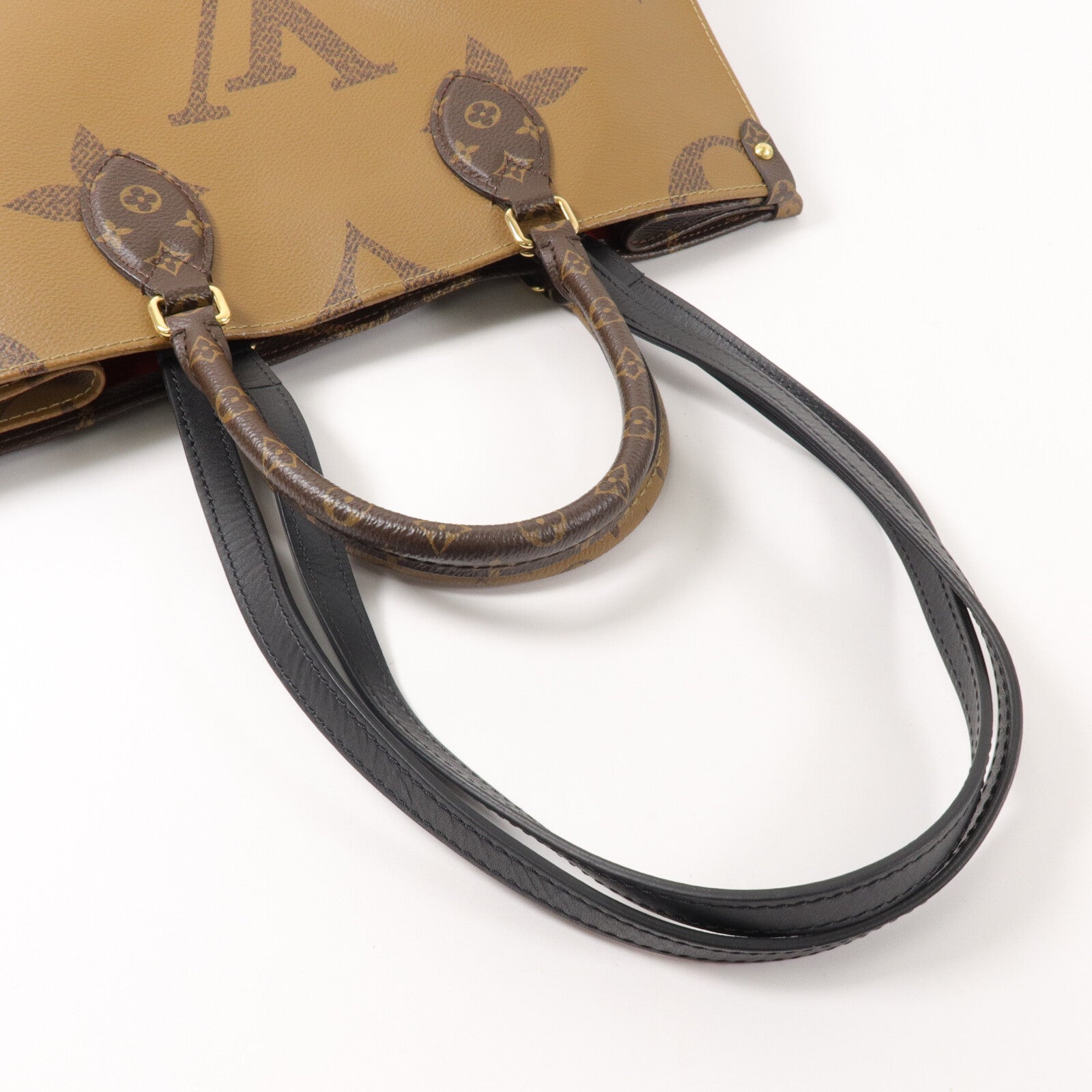 LOUIS VUITTON Monogram Giant On The Go MM手挽肩背兩用袋