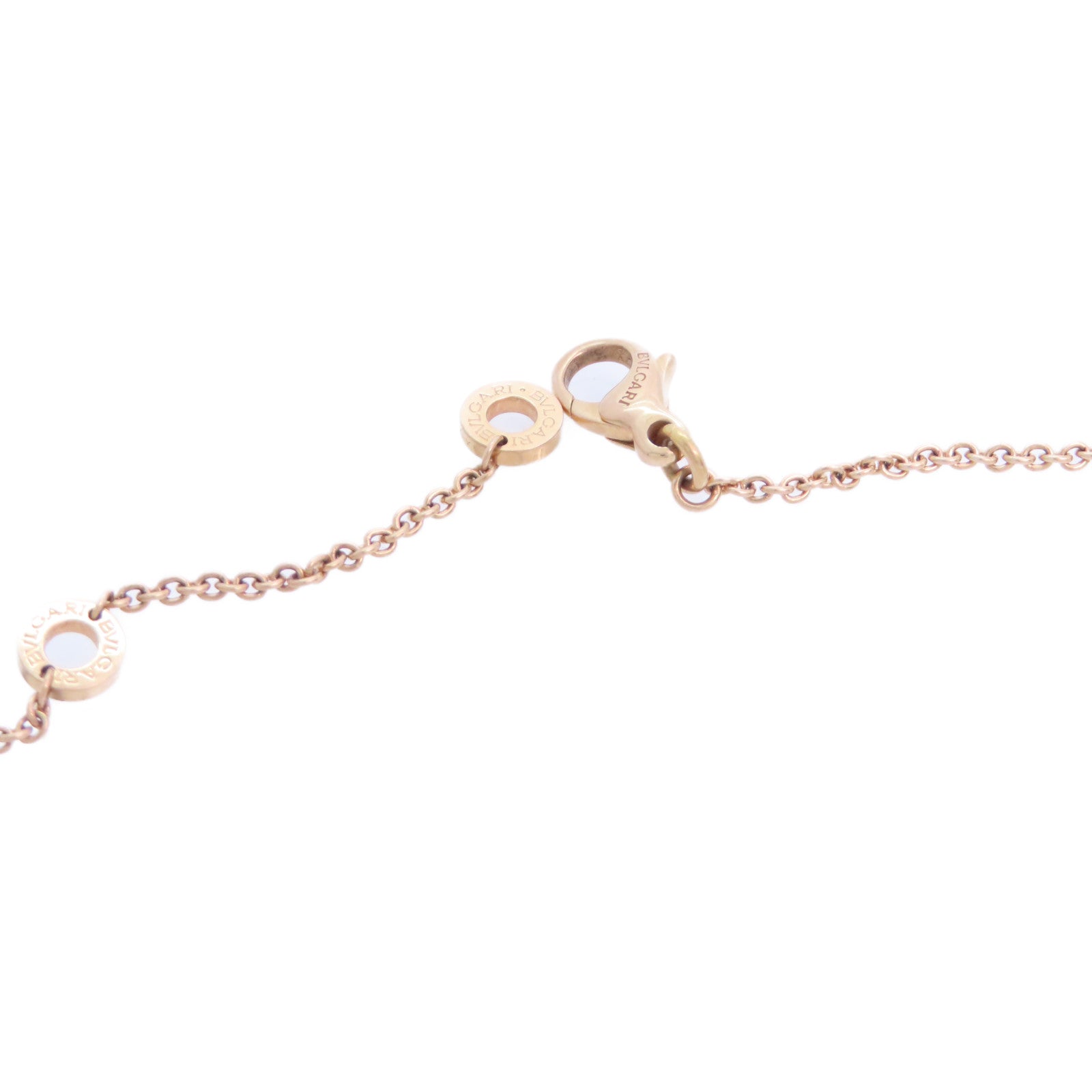 BVLGARI 18K玫瑰金/陶瓷B-zero1 Necklace金扣項鏈