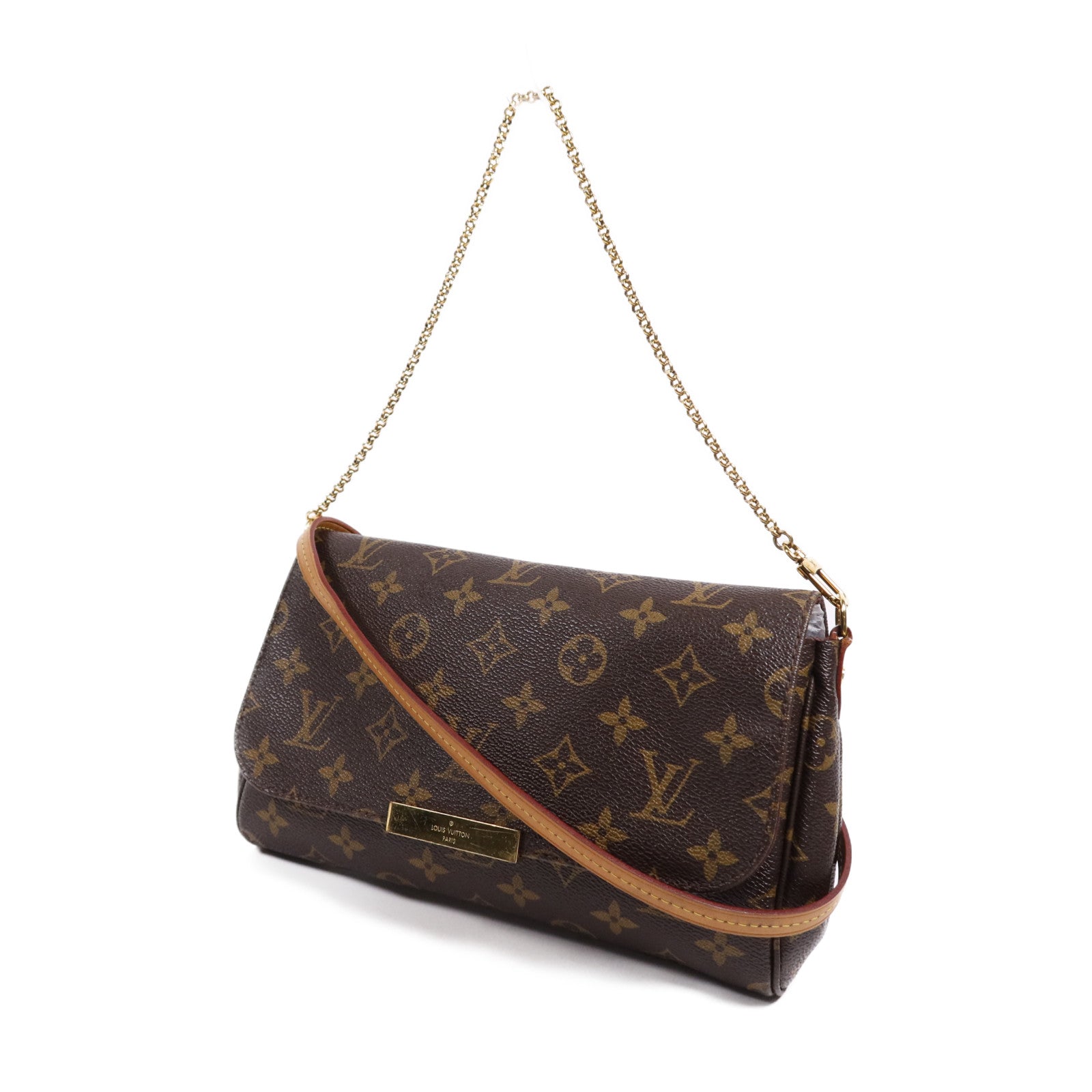 LOUIS VUITTON Monogram Favorite MM金扣手挽肩背兩用袋