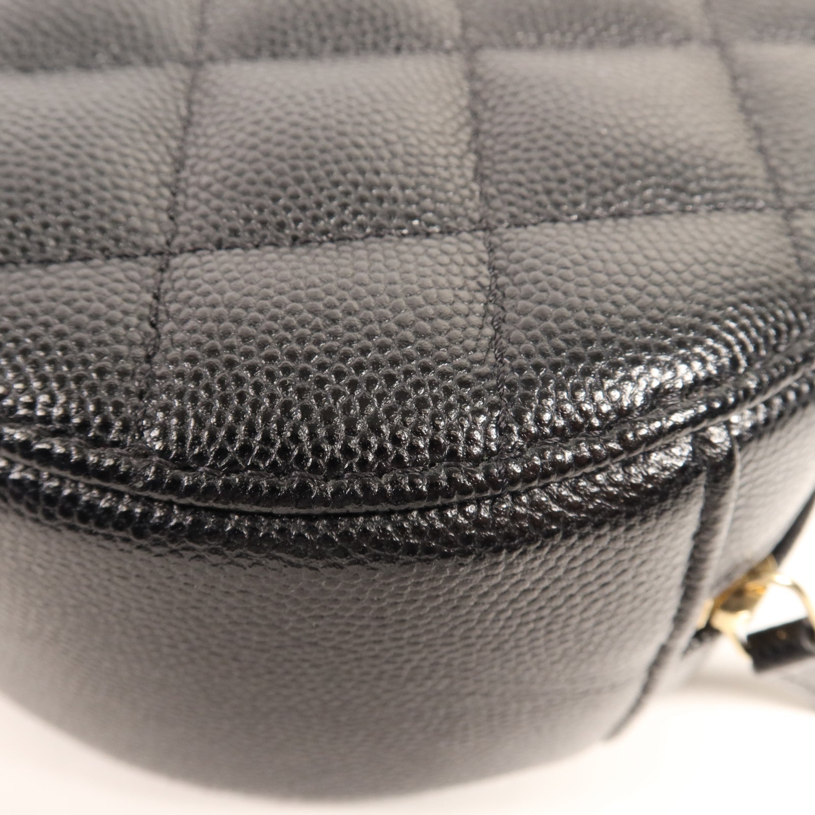 CHANEL 牛皮皮革Shoulder Bag金扣鏈帶肩背袋