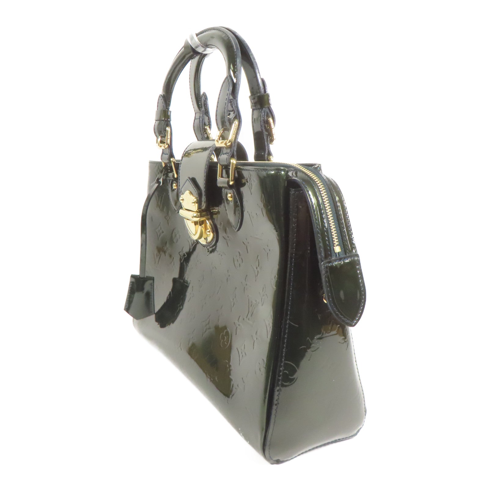 LOUIS VUITTON 【激減優惠】漆皮皮革Melrose Arenue金扣手挽袋