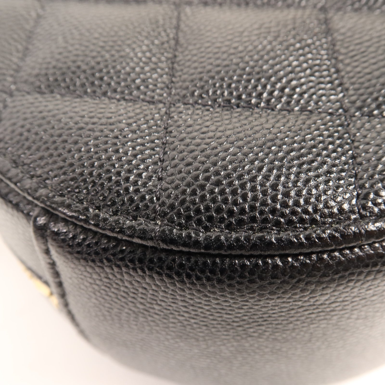 CHANEL 牛皮皮革Shoulder Bag金扣鏈帶肩背袋