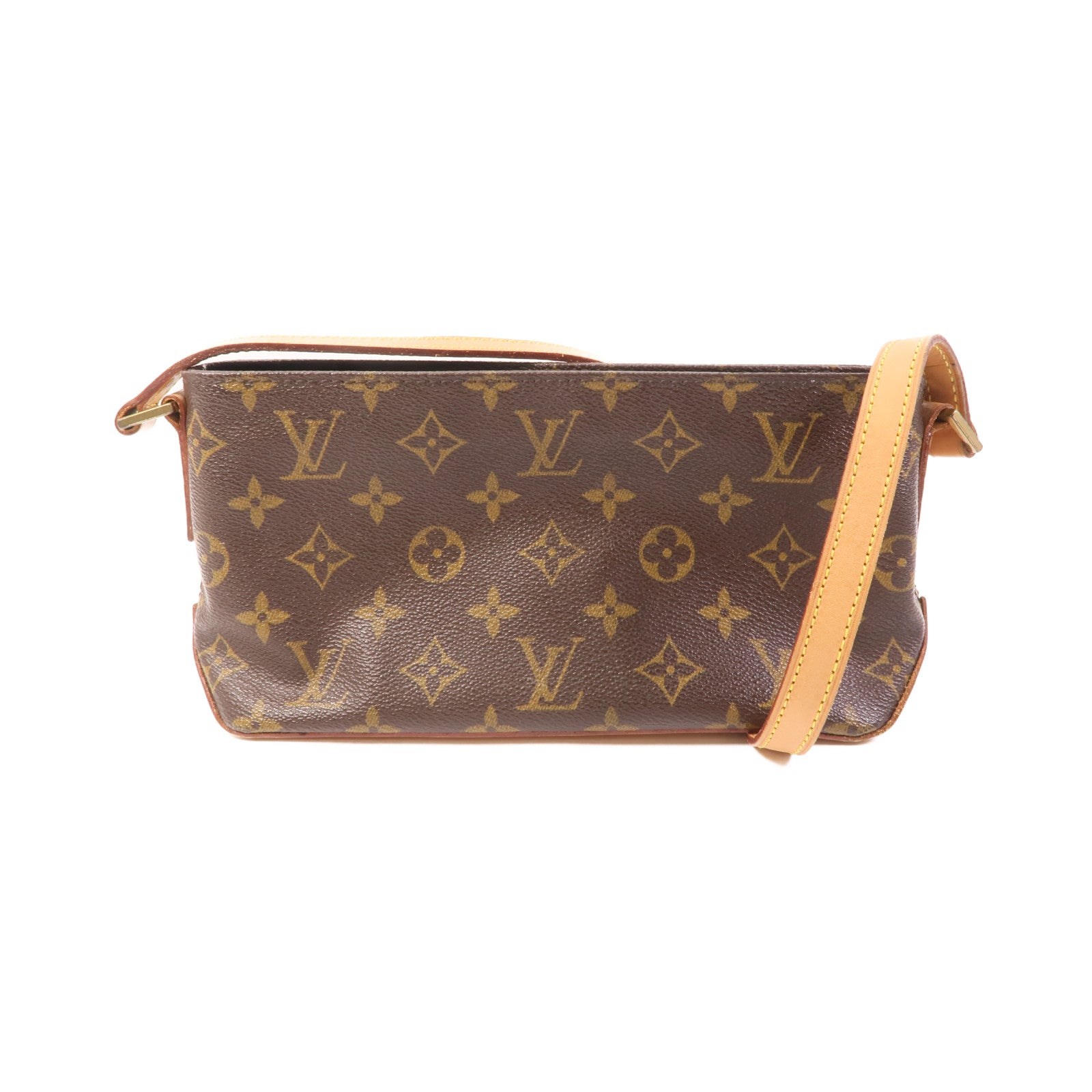 LOUIS VUITTON Monogram Trotteur金扣肩背袋