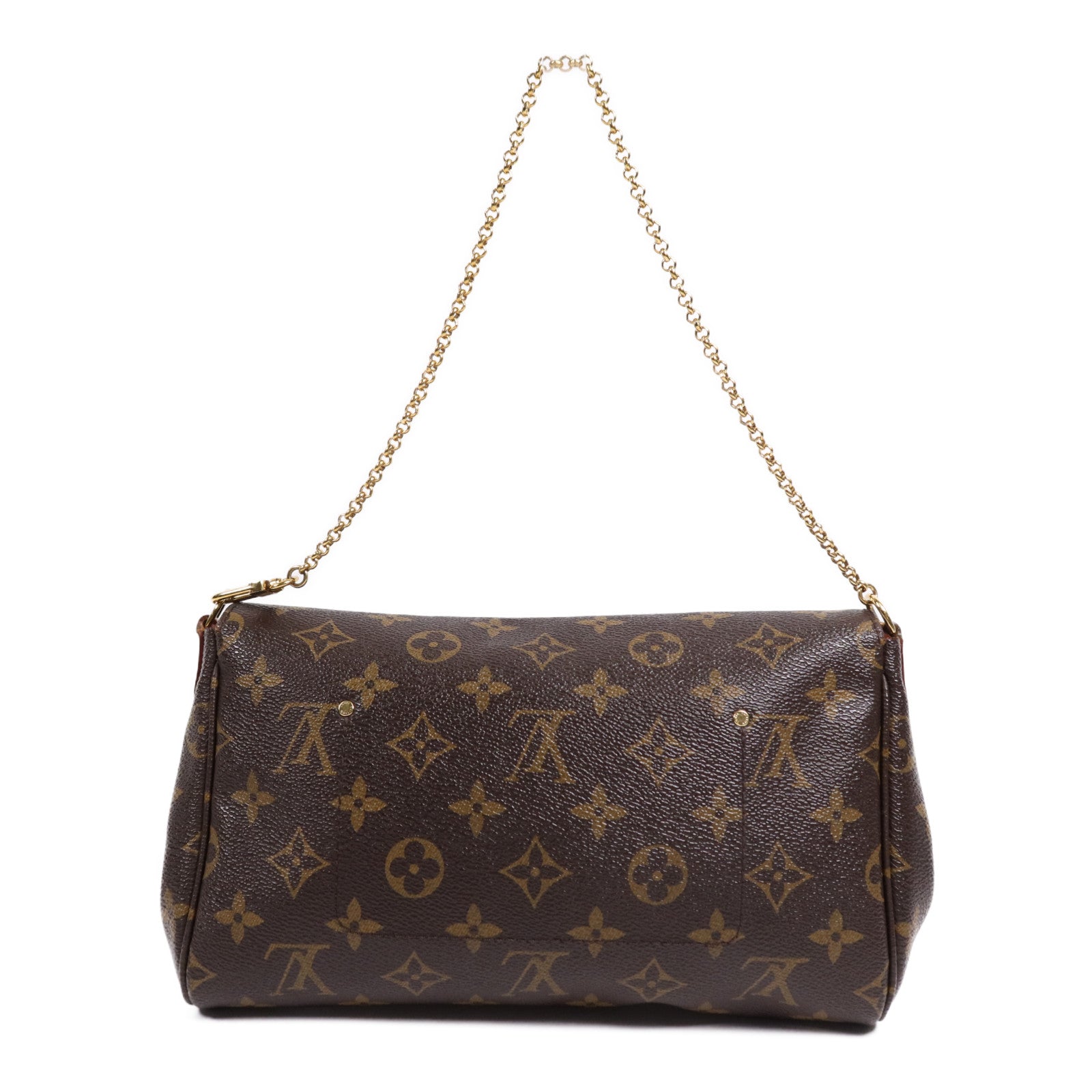 LOUIS VUITTON Monogram Favorite MM金扣手挽肩背兩用袋
