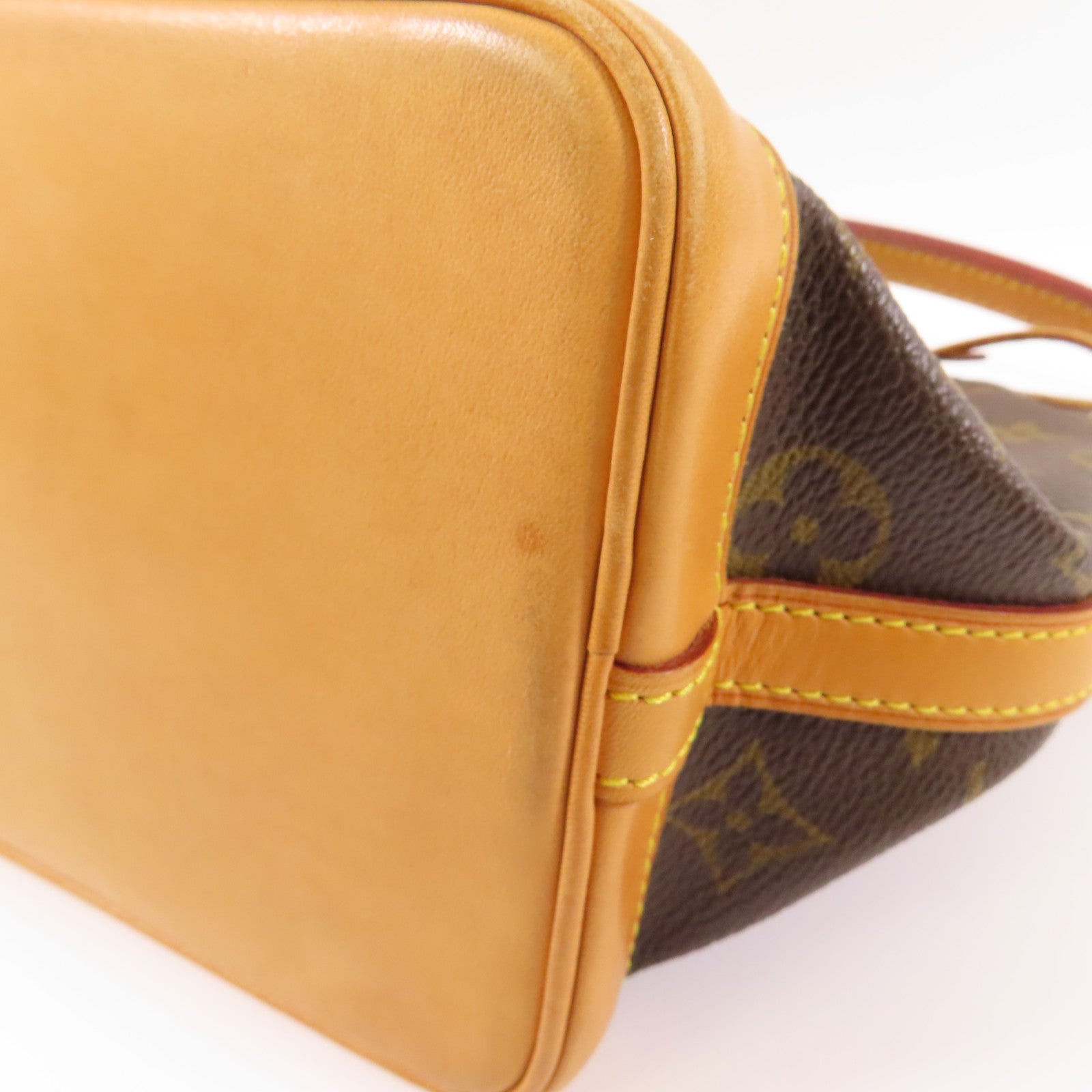 LOUIS VUITTON Monogram Noe BB金扣肩背袋棕色