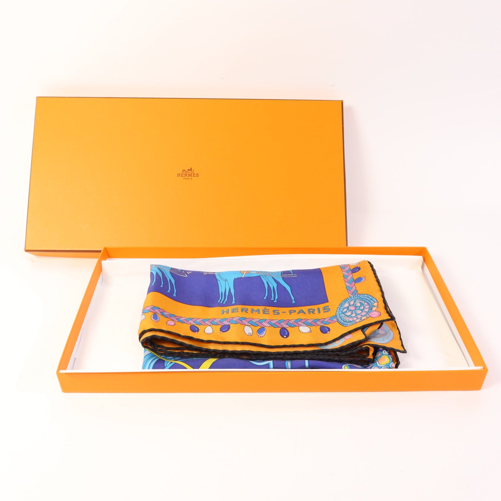 HERMES 絲質Scarf 90X90絲巾