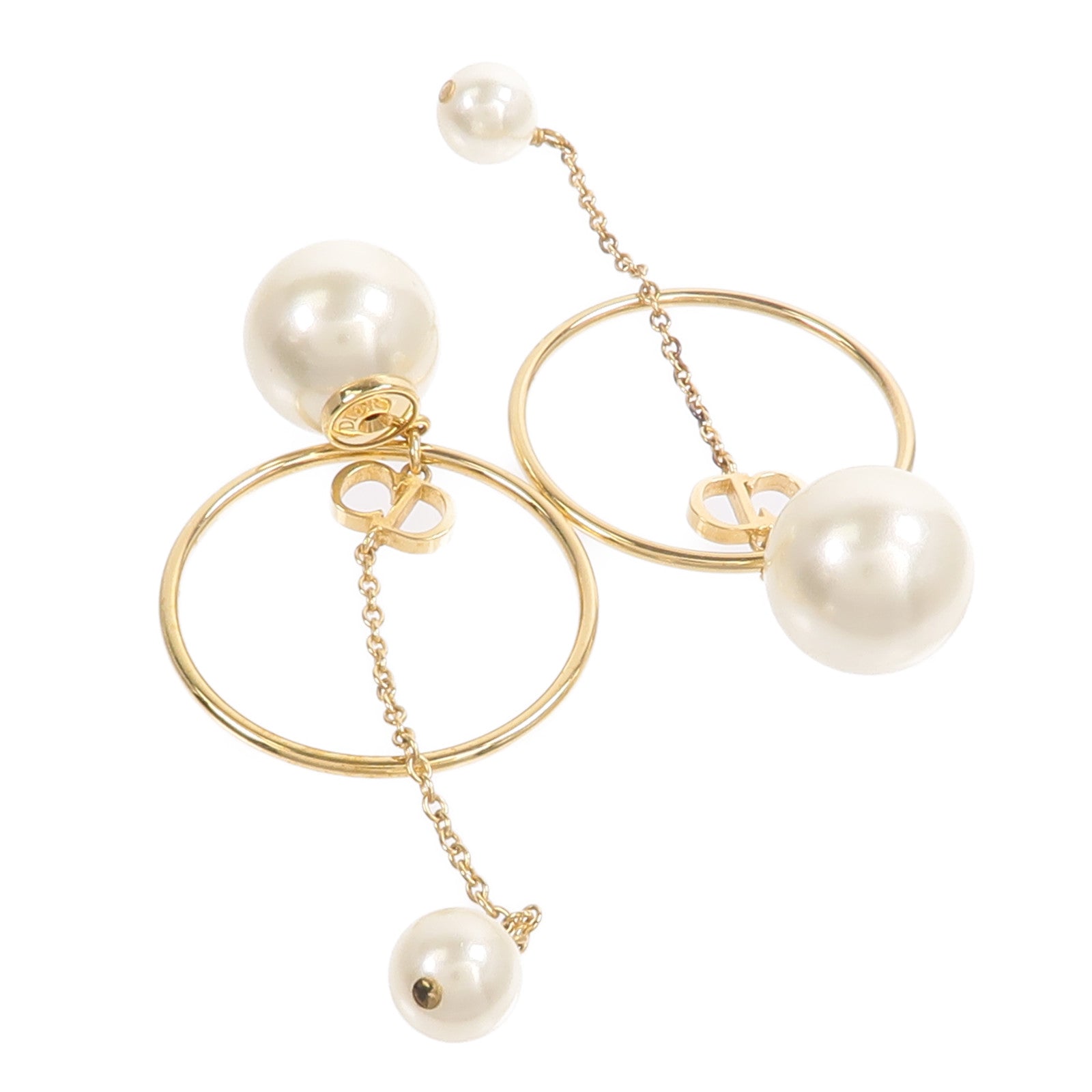 Dior 金屬/樹脂Tribales Earrings耳環