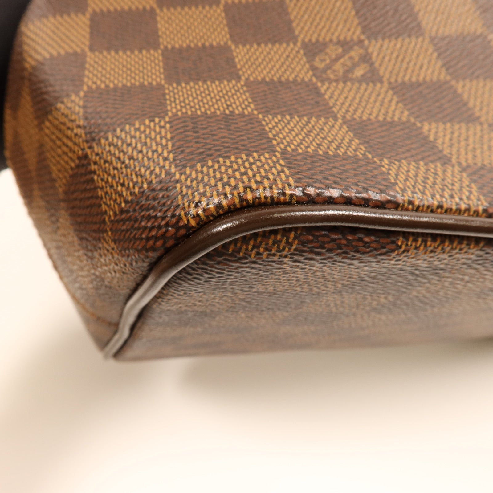 LOUIS VUITTON Damier Bergamo PM金扣手挽肩背兩用袋