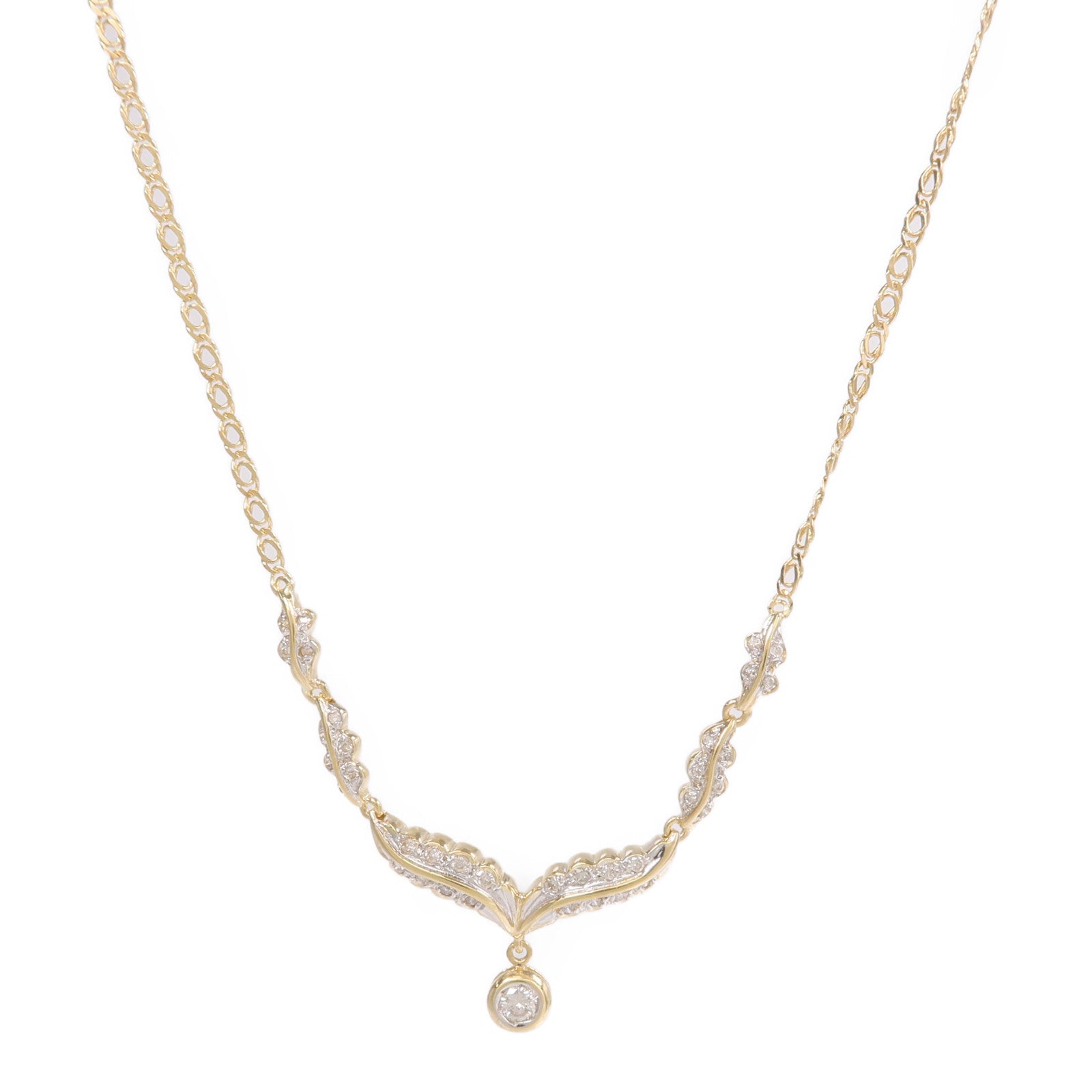 JEWELRY 18K黃金Diamond Necklace鑽石項鍊