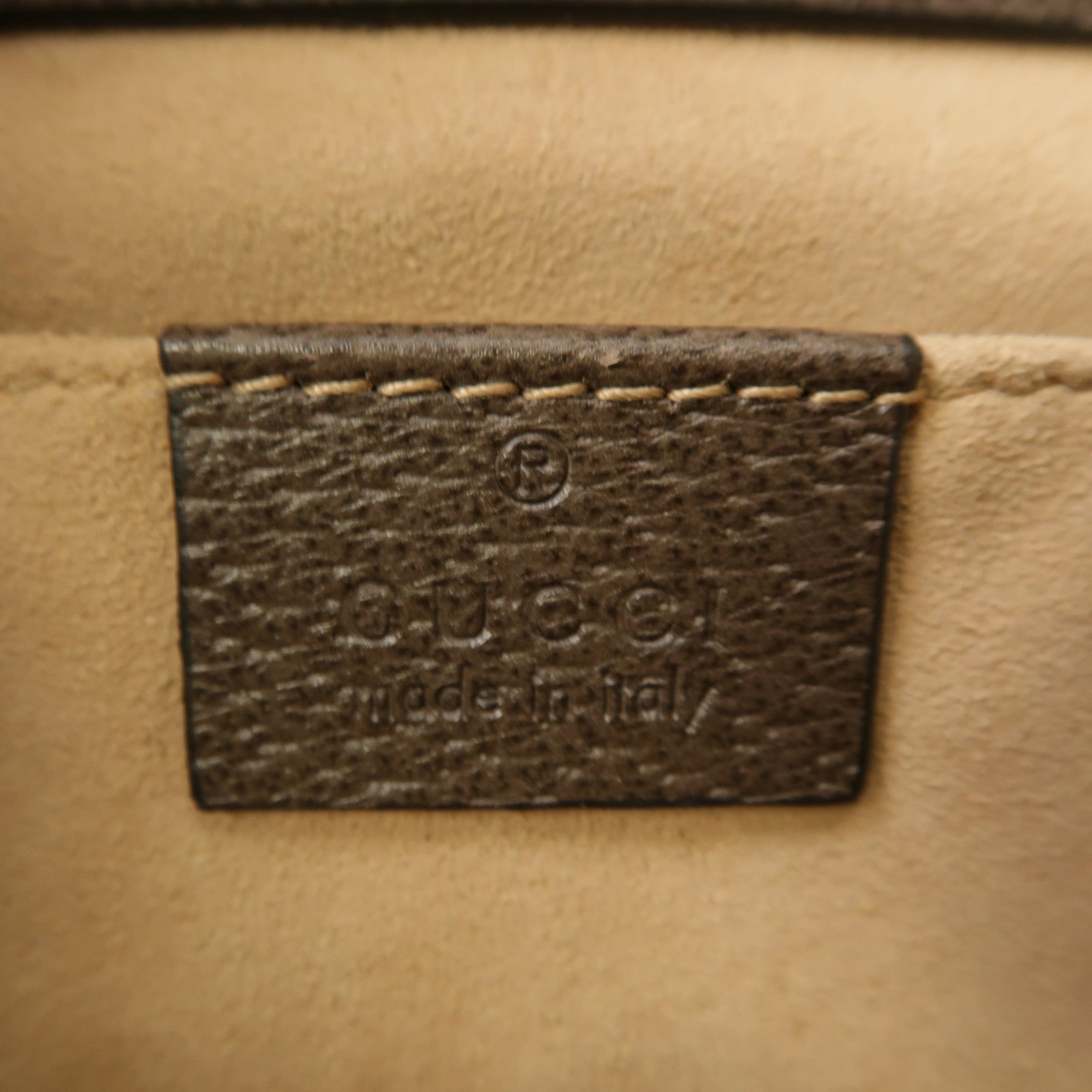 GUCCI 【激減優惠】塗層帆布Padlock GG金扣鏈帶肩背袋啡色