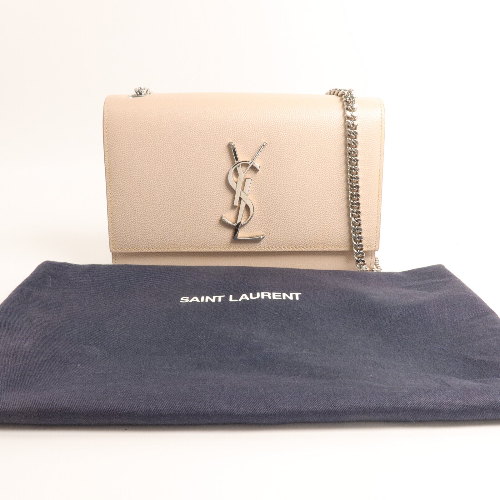 SAINT LAURENT 牛皮皮革Kate Small鏈帶肩背袋