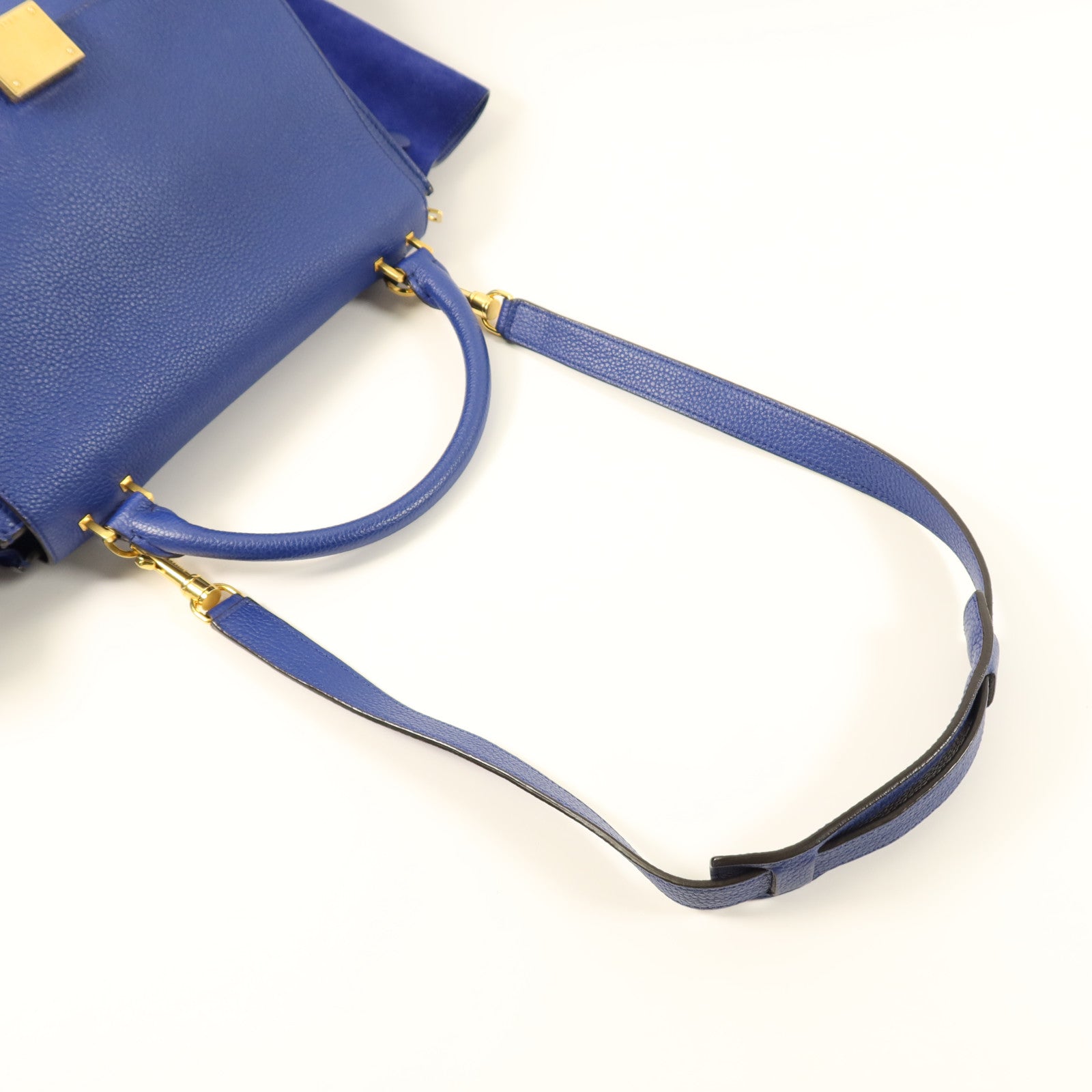 CELINE 牛皮皮革Trapeze金扣手挽肩背兩用袋