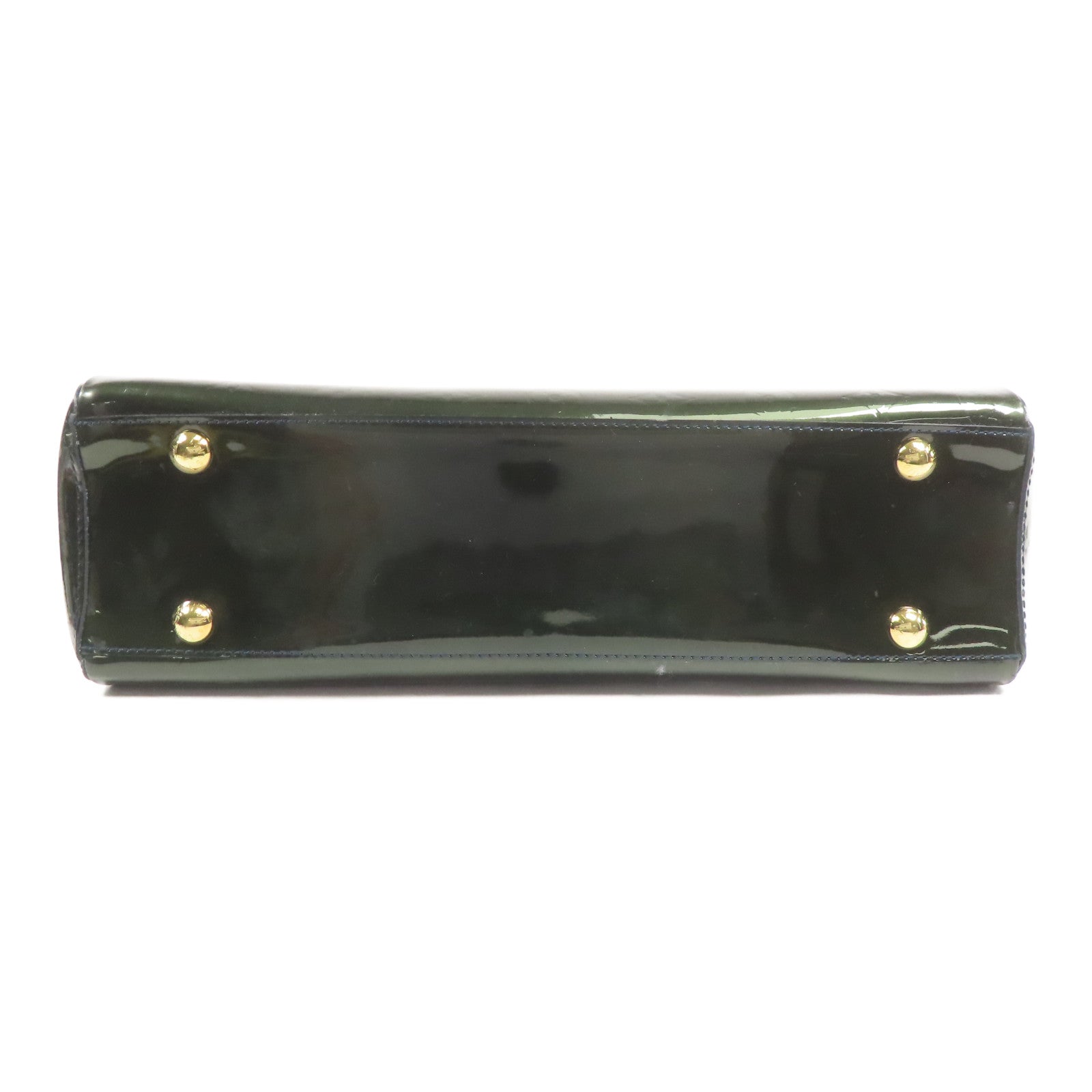 LOUIS VUITTON 漆皮皮革Melrose Arenue金扣手挽袋