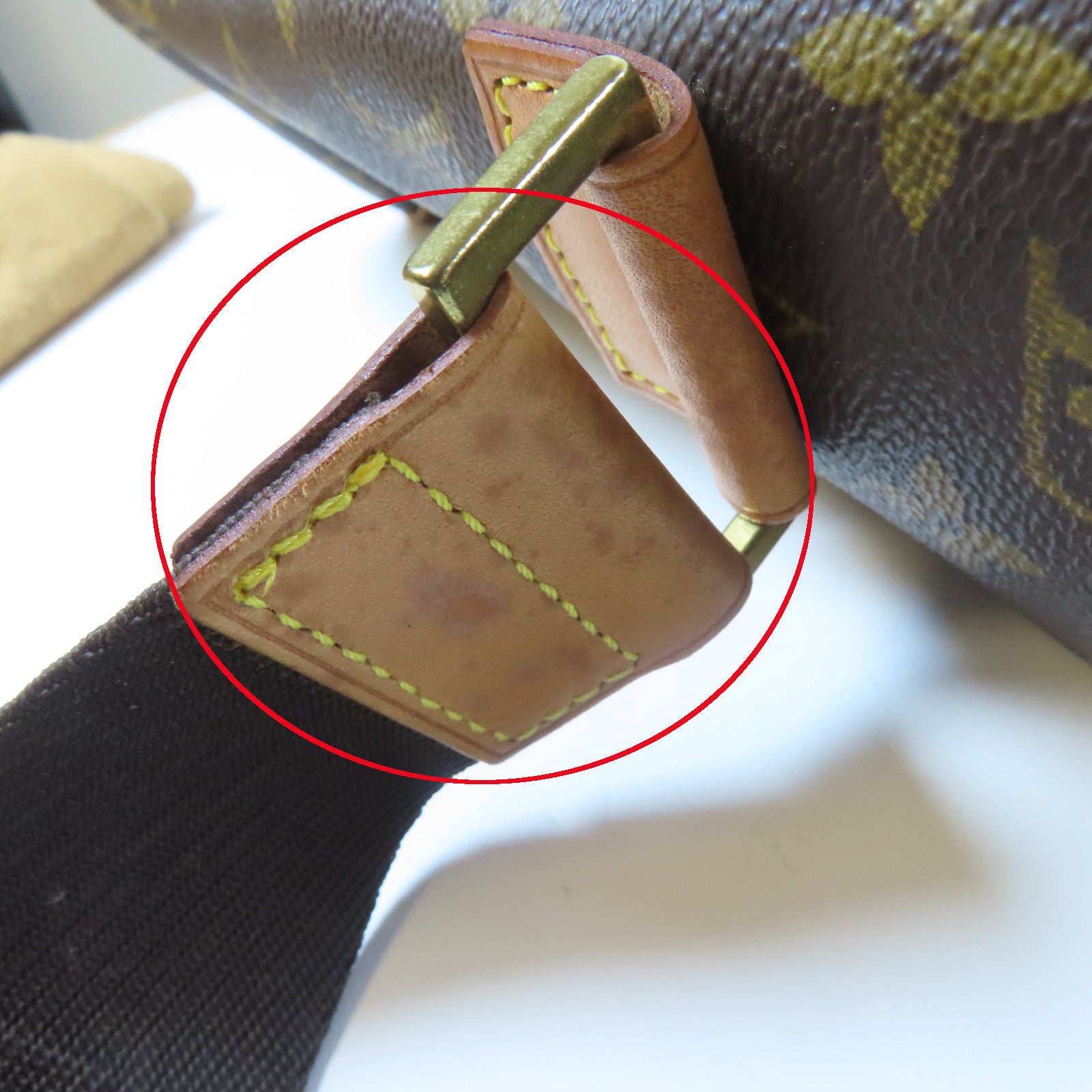 LOUIS VUITTON Monogram Abbeses金扣肩背袋啡色