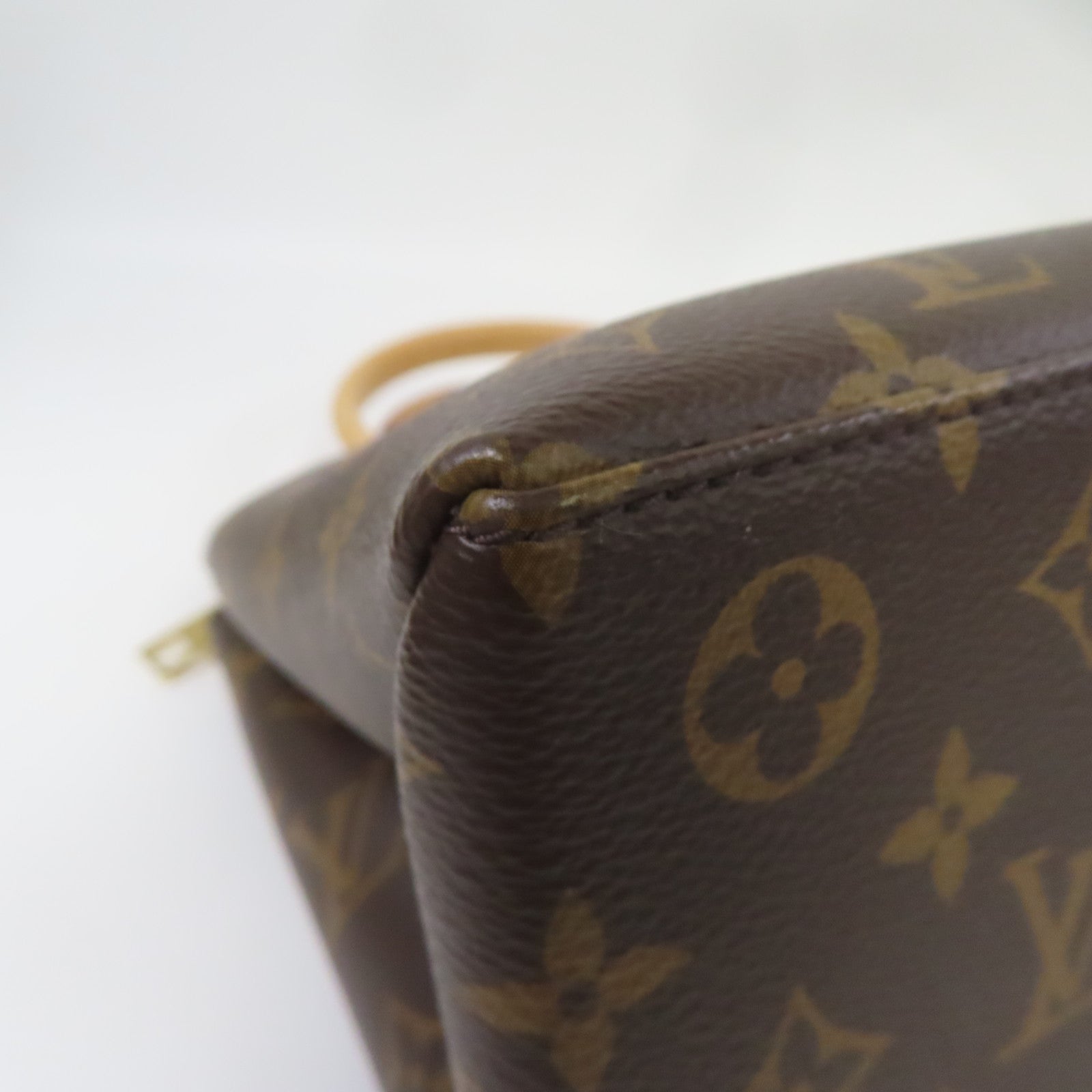 LOUIS VUITTON Monogram Petit Palais PM金扣肩背袋啡色