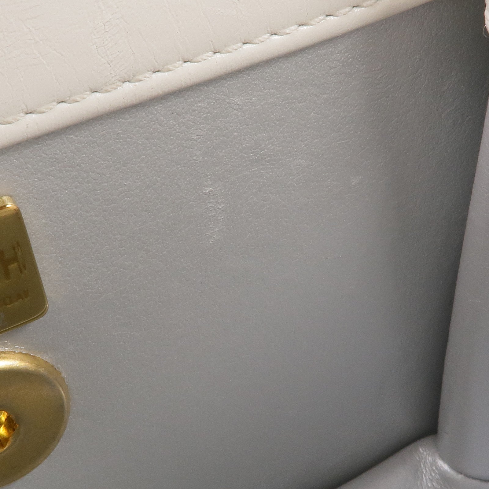 CHANEL 牛皮皮革Top Handle Mini Flap Bag金扣手挽肩背兩用袋