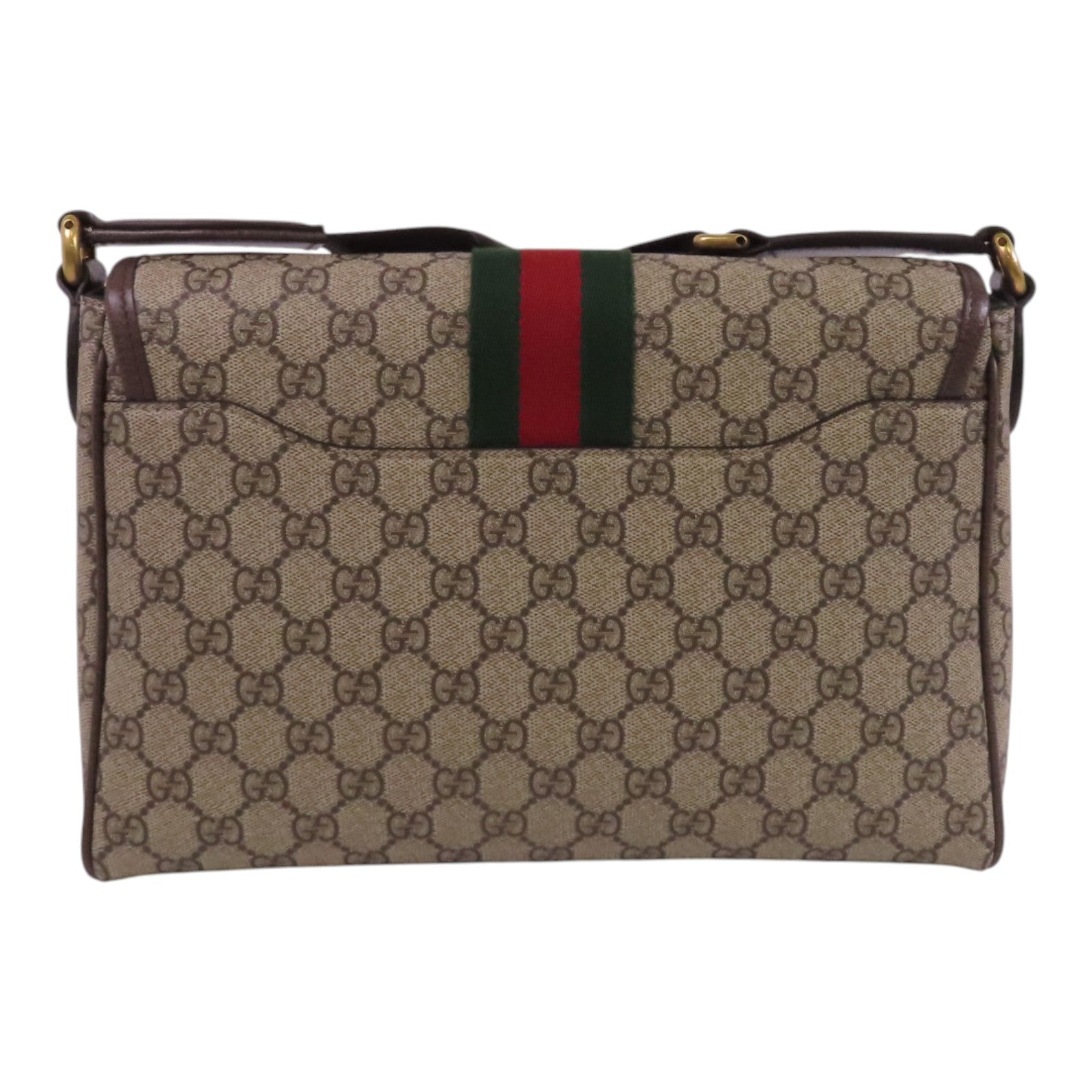 GUCCI 【激減優惠】塗層帆布Ophidia Medium Messenger金扣肩背袋