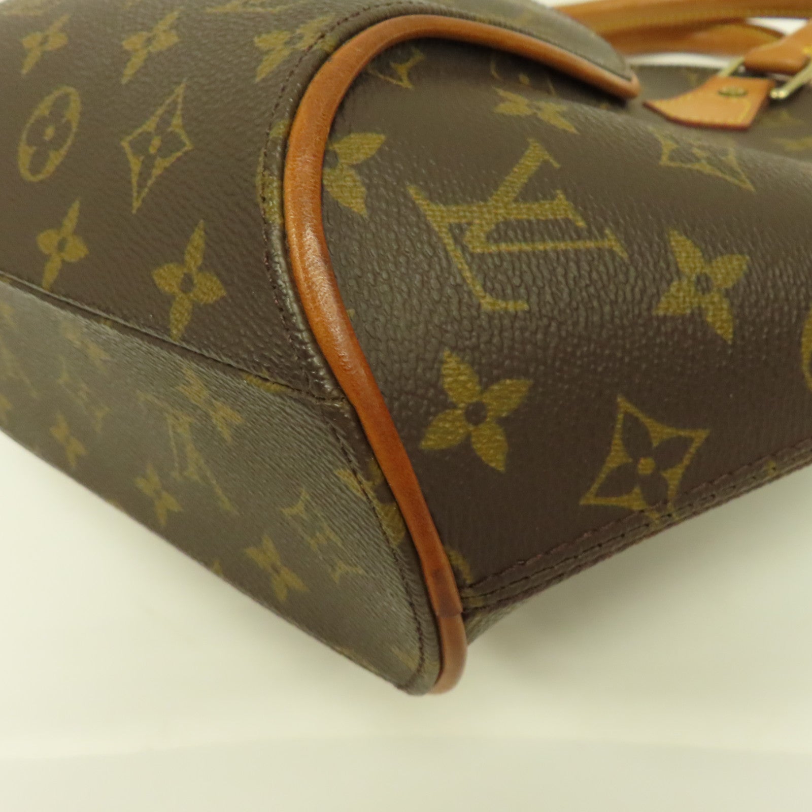 LOUIS VUITTON Monogram Ellipse PM金扣手挽袋啡色