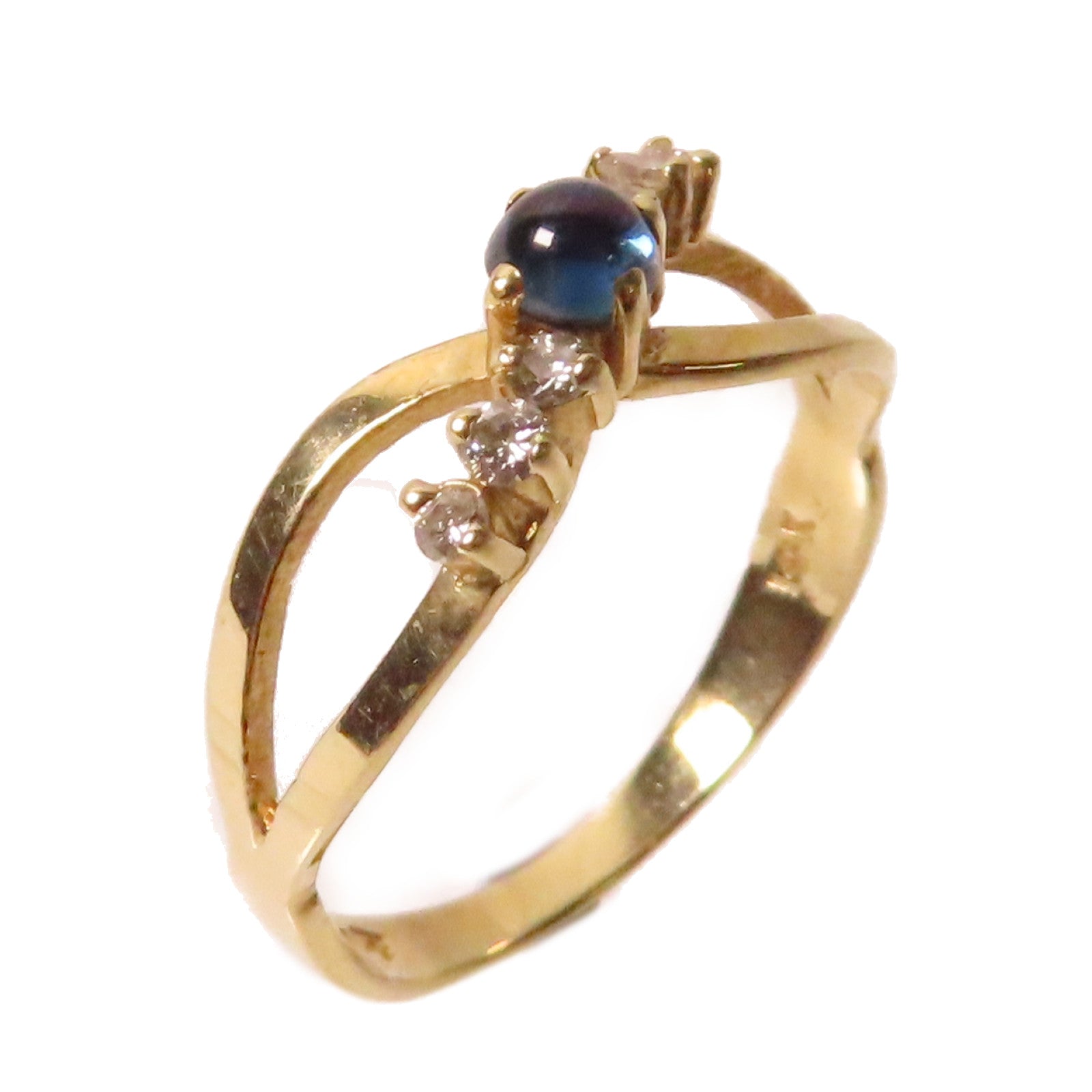 JEWELRY 【激減優惠】14K黃金/1.8g鑽石Diamond Ring0戒指US#6