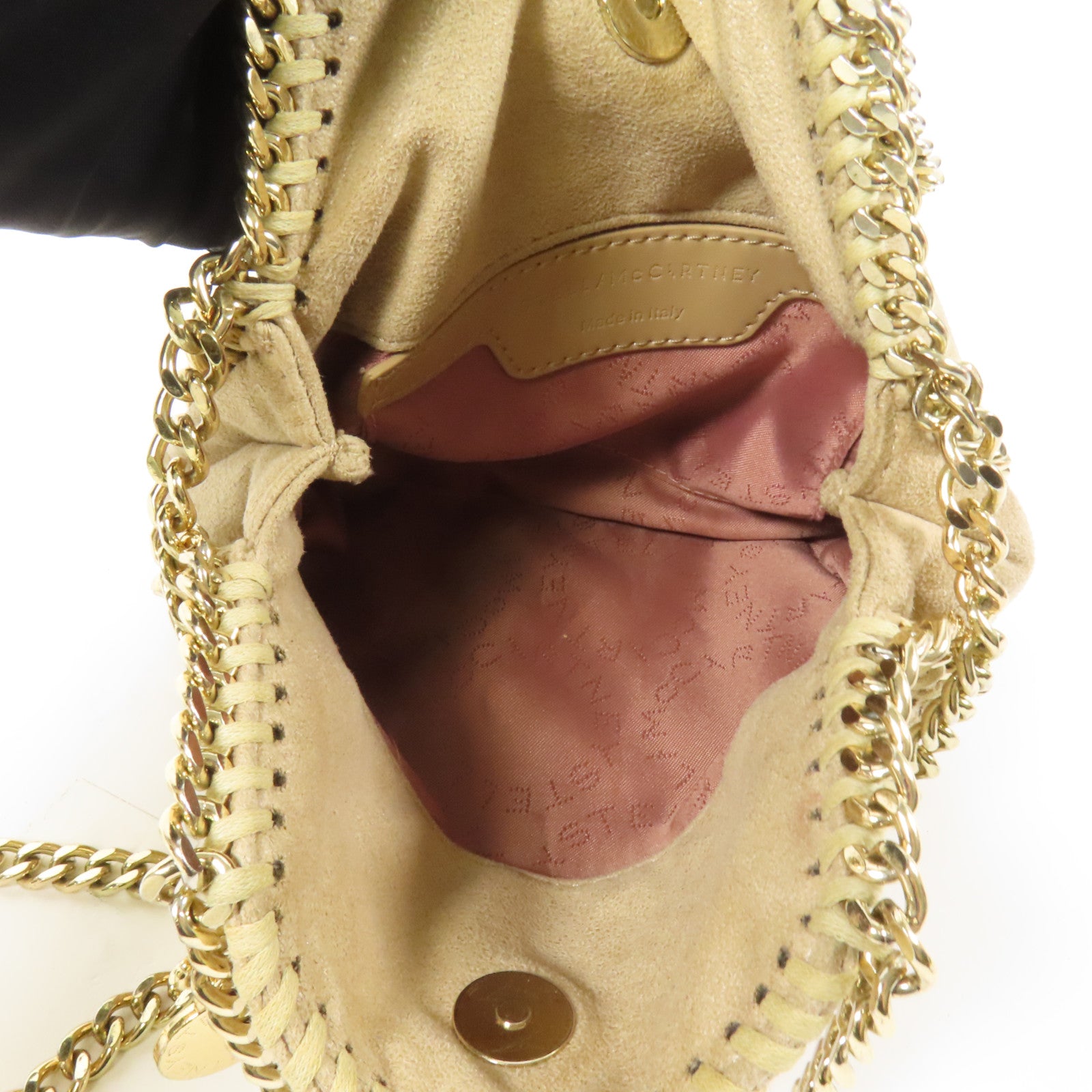 SELECTION 聚酯纖維Chain Bag金扣鏈帶手挽肩背兩用袋