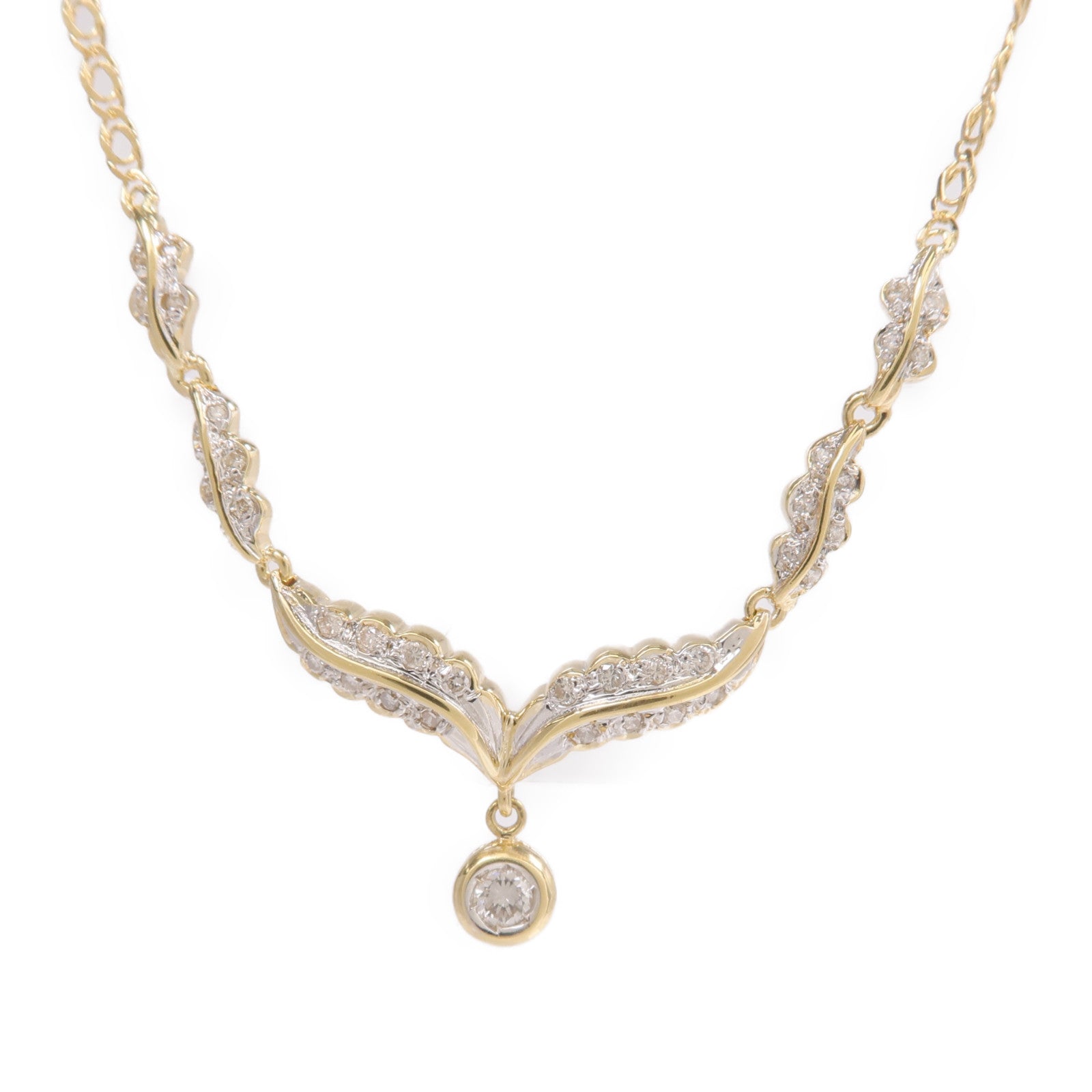 JEWELRY 18K黃金Diamond Necklace鑽石項鍊