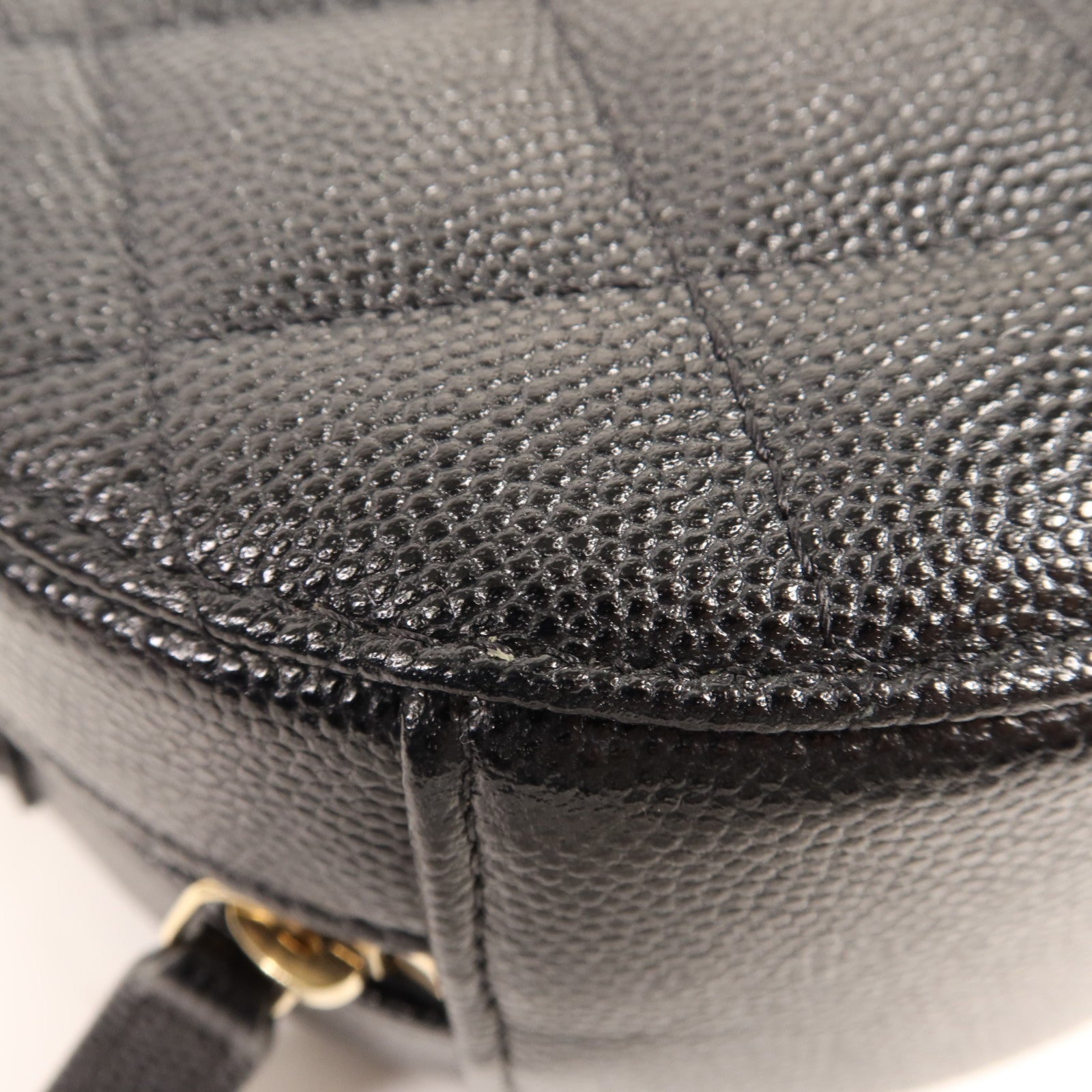 CHANEL 牛皮皮革Shoulder Bag金扣鏈帶肩背袋