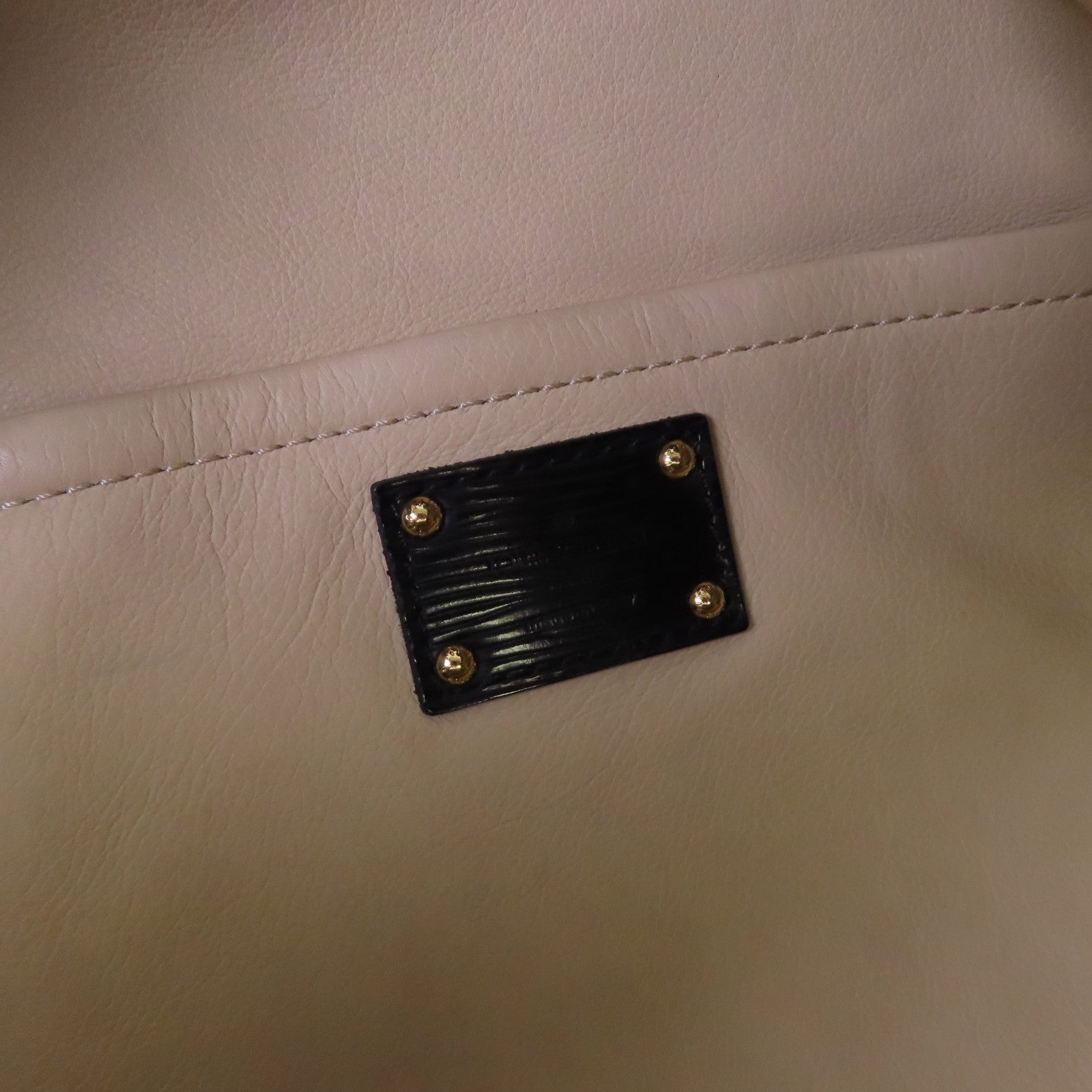 LOUIS VUITTON Monogram Envinil Squishy Inventeur Shoulder Bag Clutch金扣肩背袋啡色/黑色