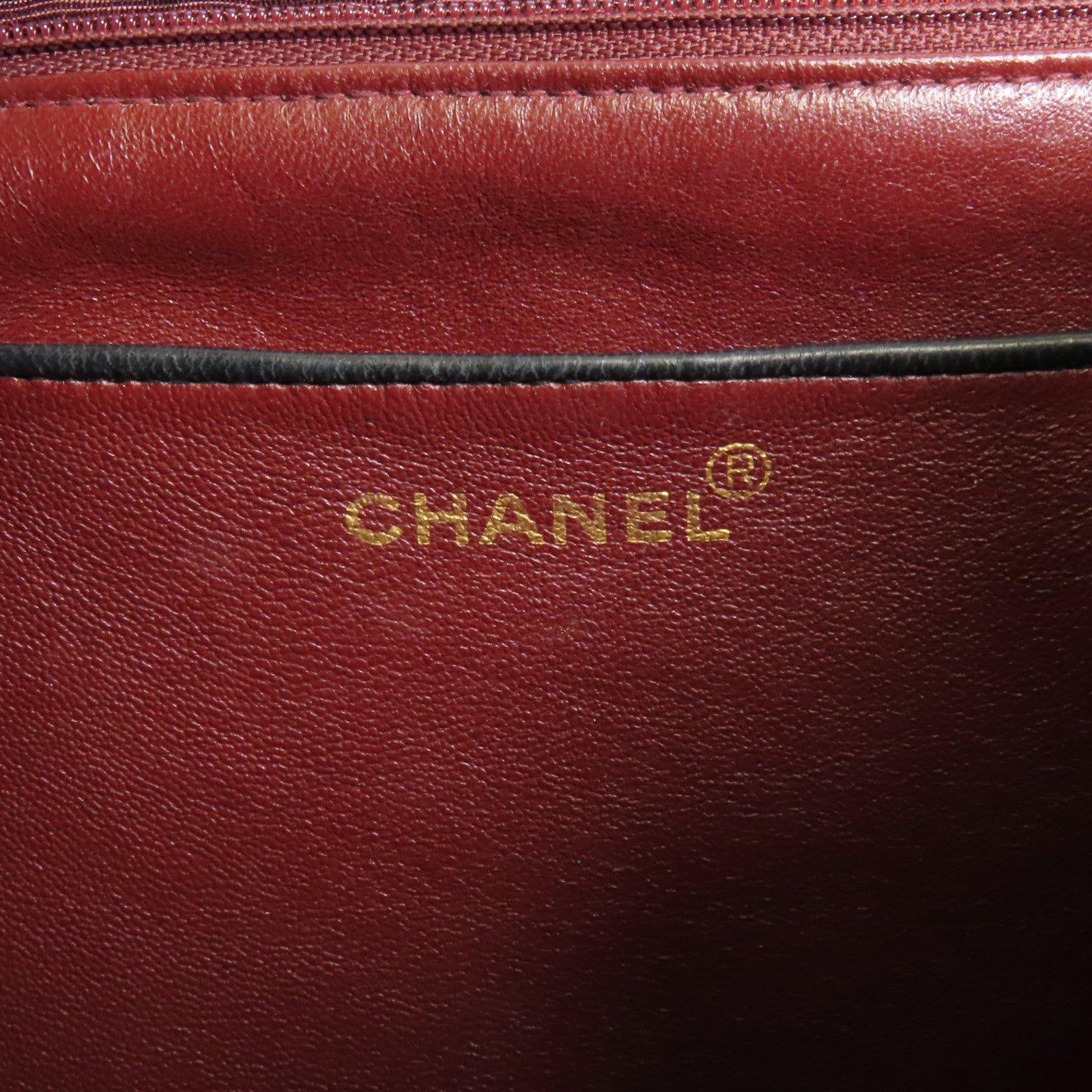 CHANEL 羊皮皮革Vintage Matelasse Shoulder Bag金扣鏈帶肩背袋