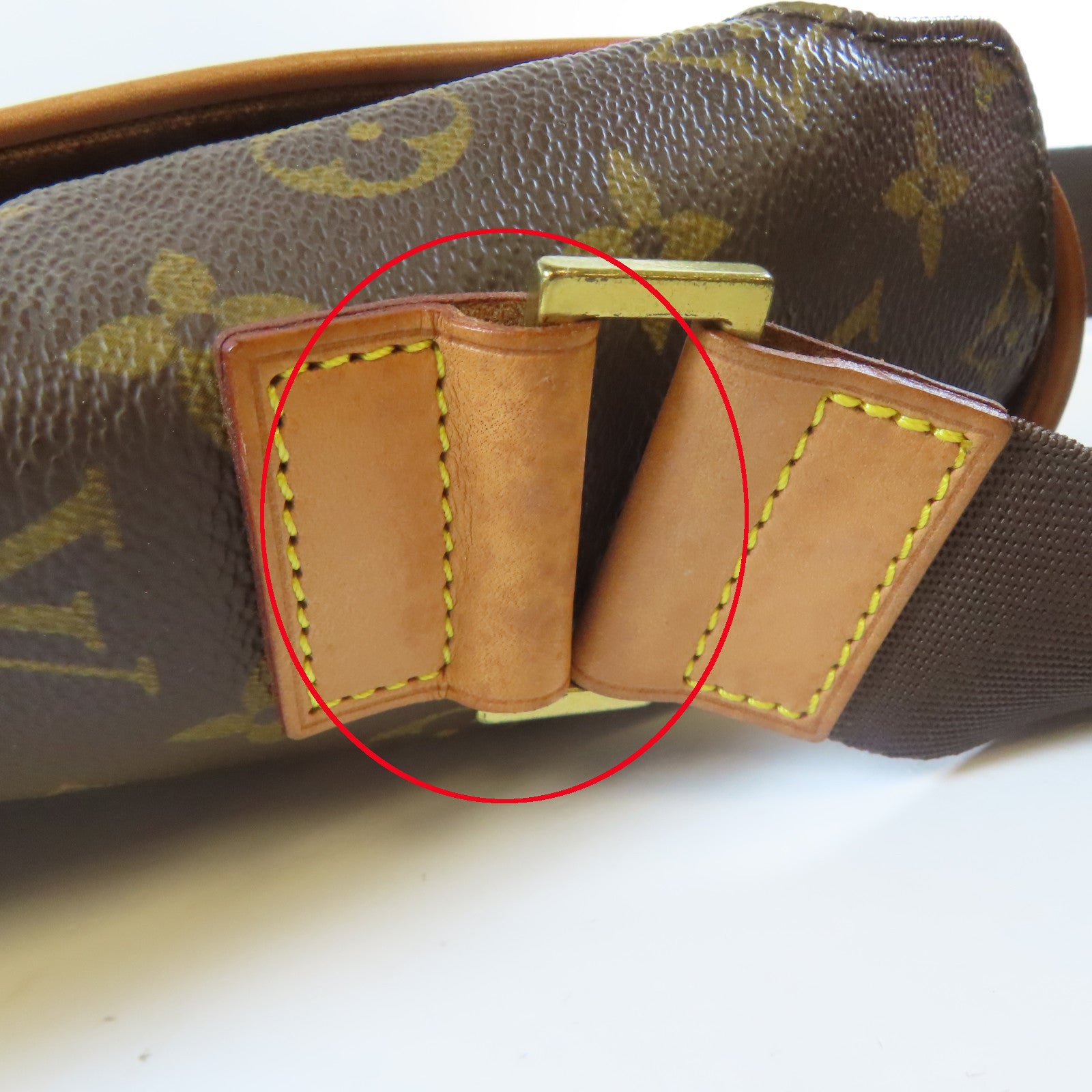 LOUIS VUITTON Monogram Abbeses金扣肩背袋啡色