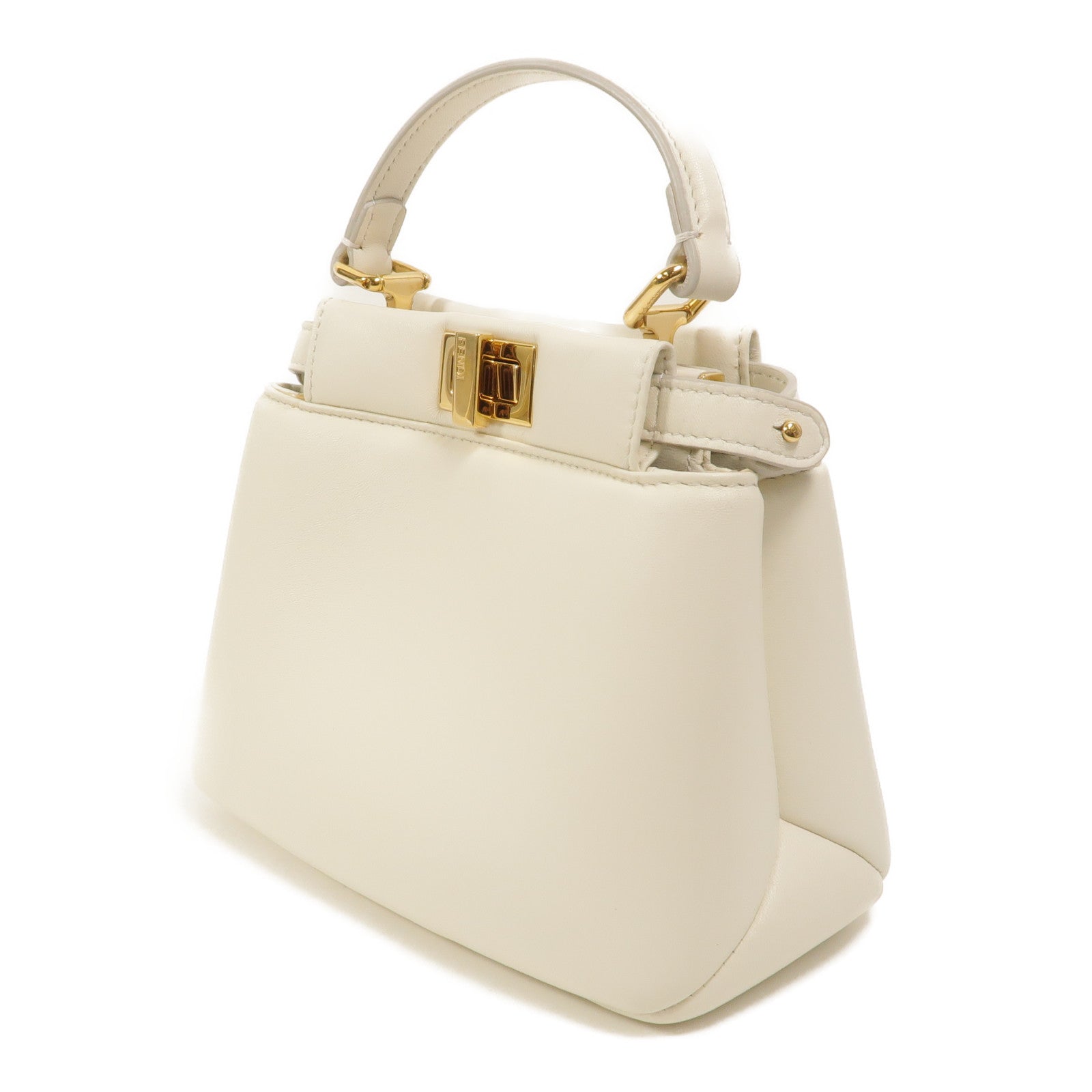 FENDI 羊皮皮革Peekaboo XS手挽肩背兩用袋