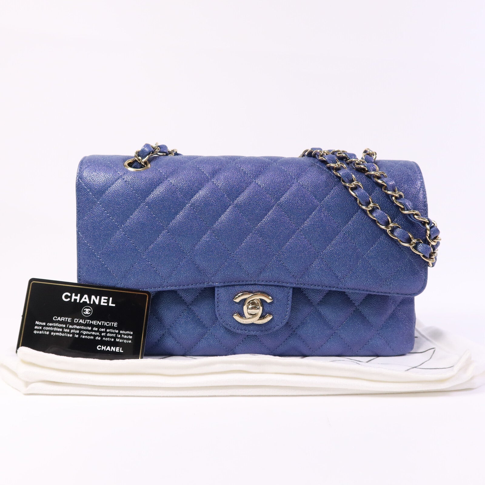 CHANEL 牛皮皮革Classic 25金扣鏈帶肩背袋
