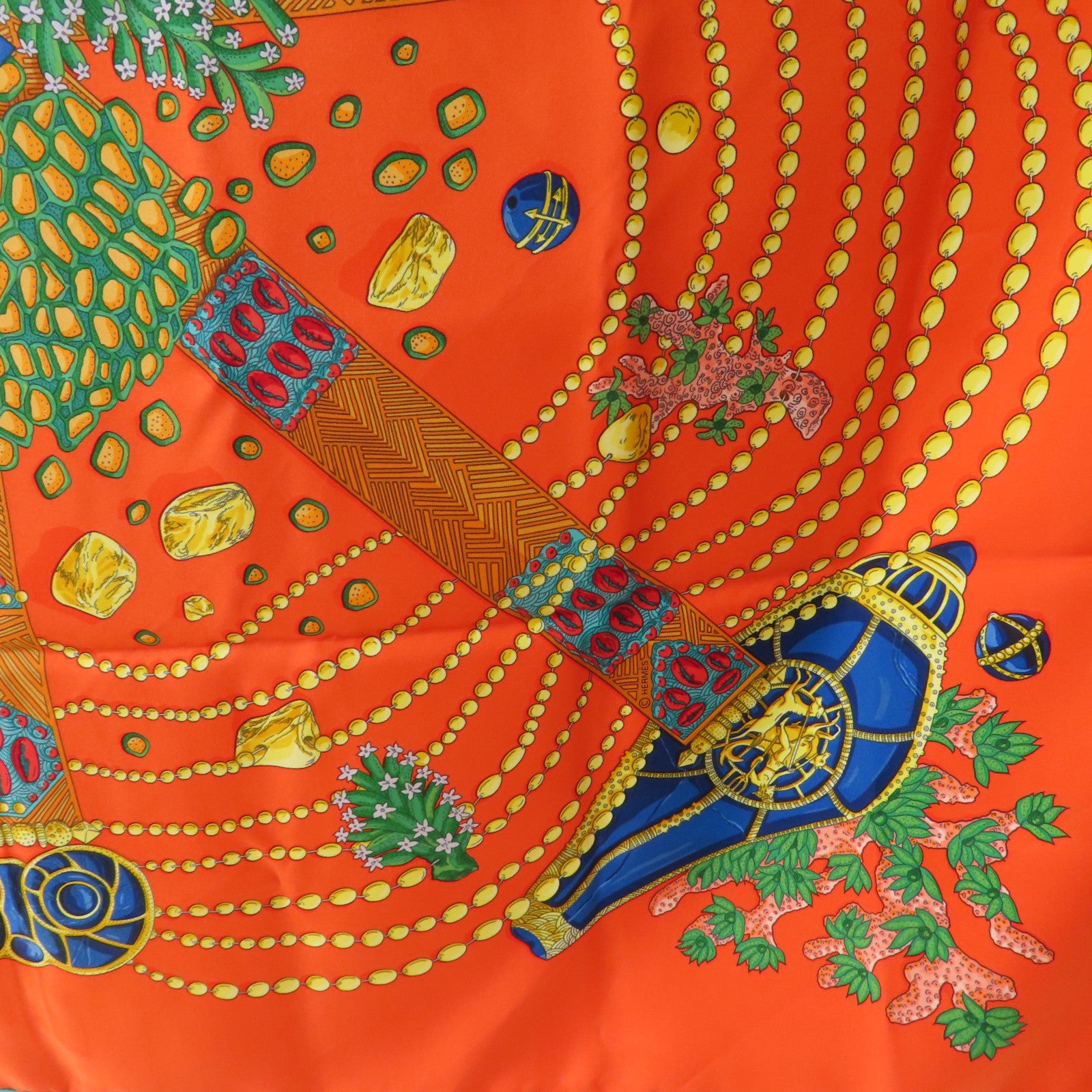 HERMES 絲質Scarf 90X90絲巾