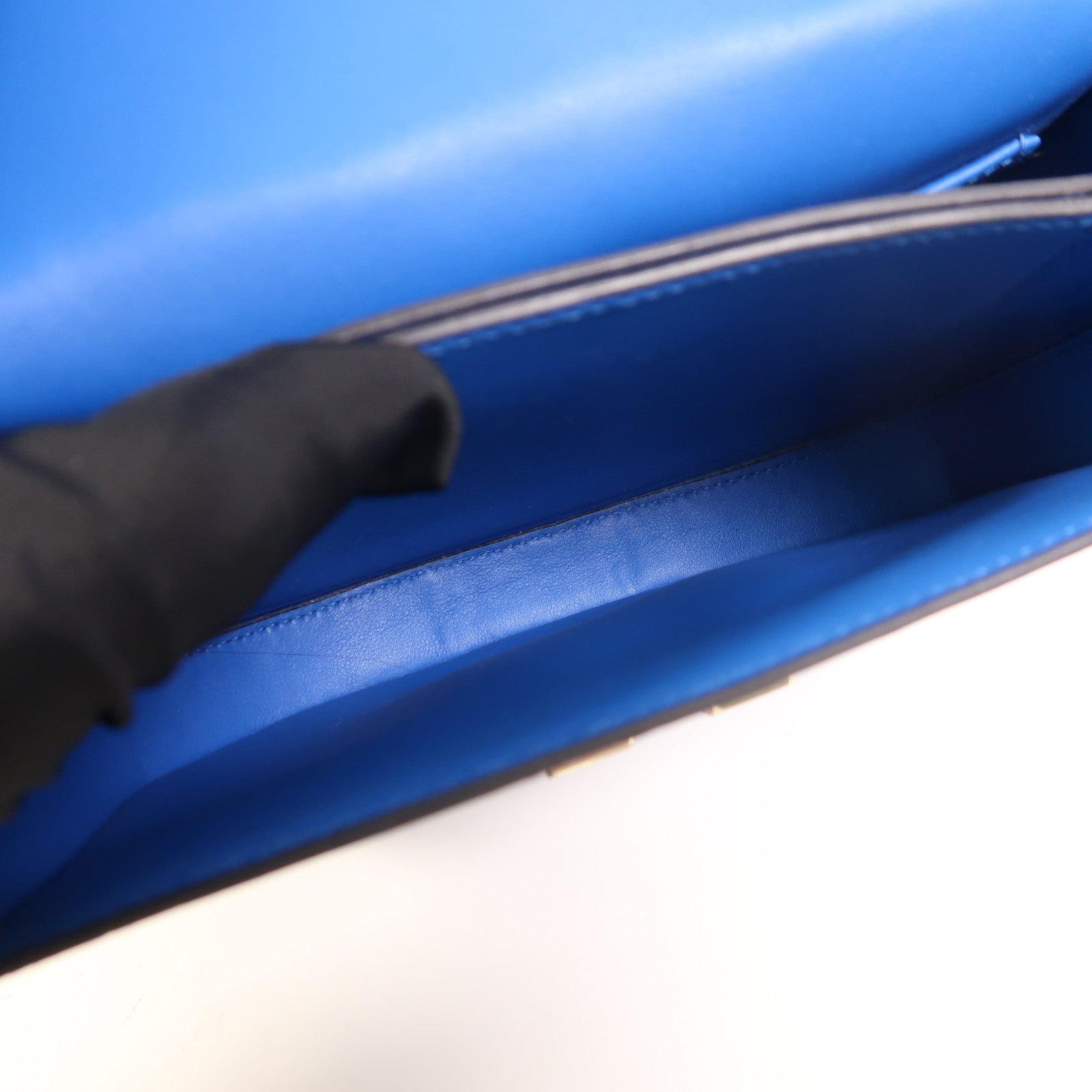 HERMES 鱷魚皮革Mini Mosaique銀扣肩背袋