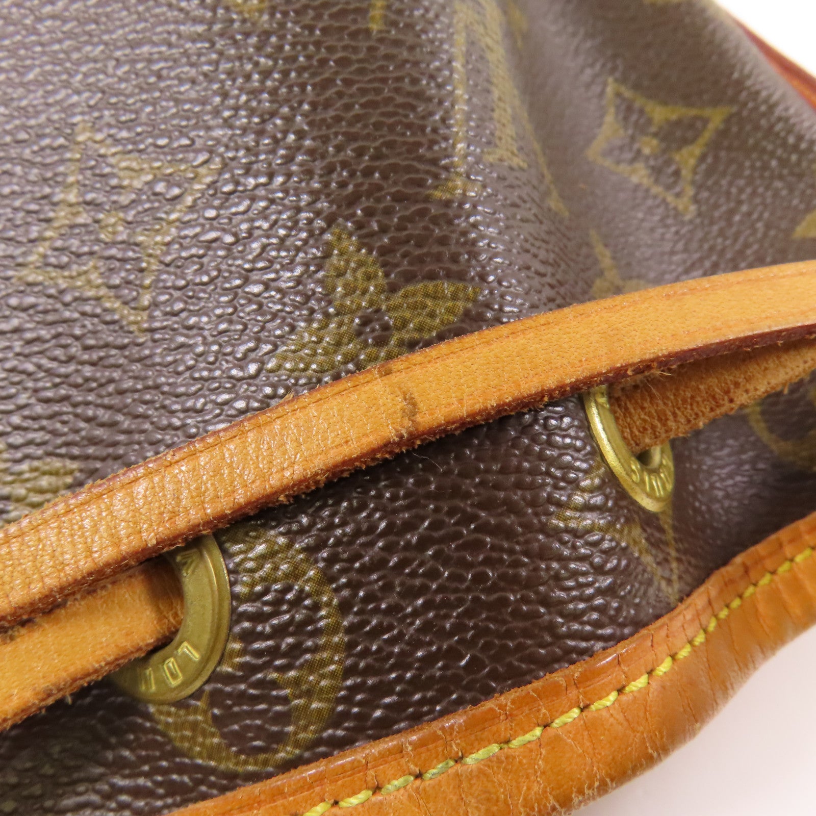 LOUIS VUITTON Monogram Noe BB金扣肩背袋棕色