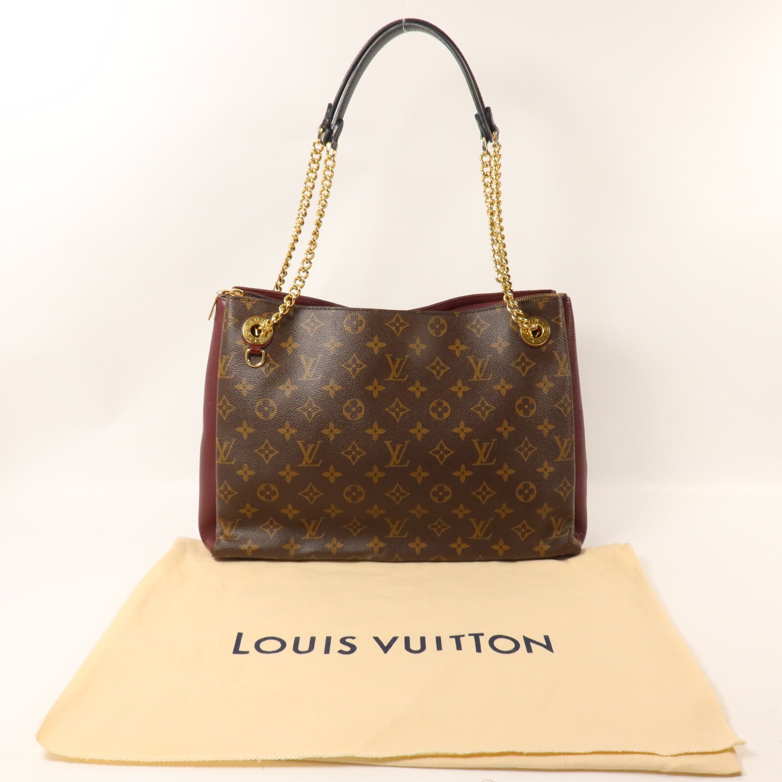 LOUIS VUITTON Monogram Surene MM鏈帶肩背袋